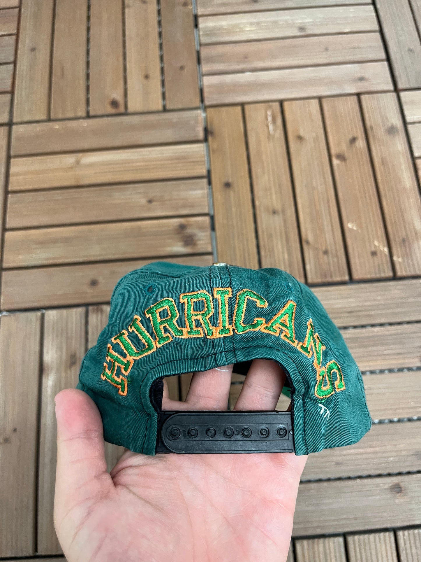 Miami Hurricanes Graphic Hat | Snap Back | Vintage 1990s College Sports Cap |