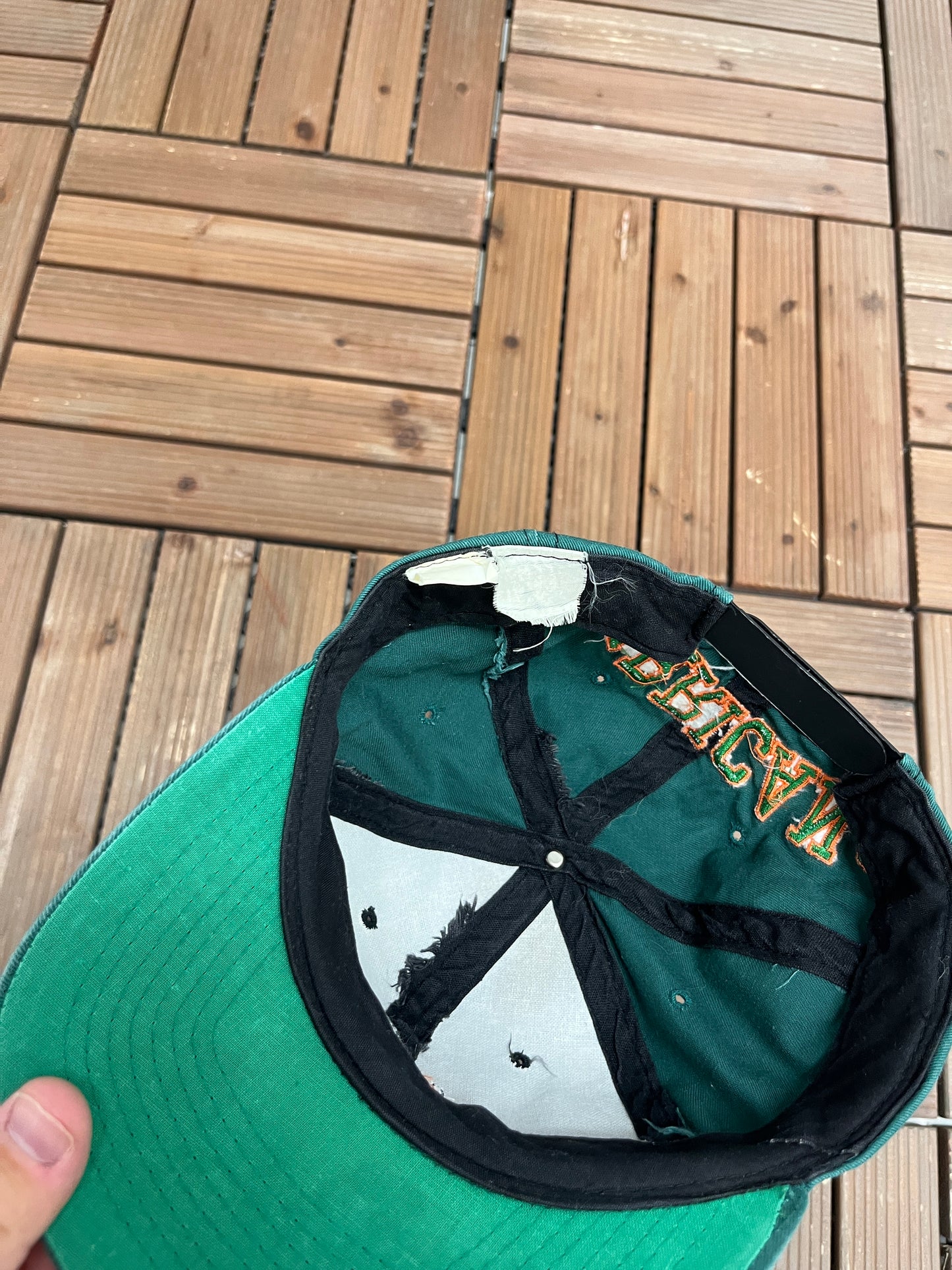 Miami Hurricanes Graphic Hat | Snap Back | Vintage 1990s College Sports Cap |