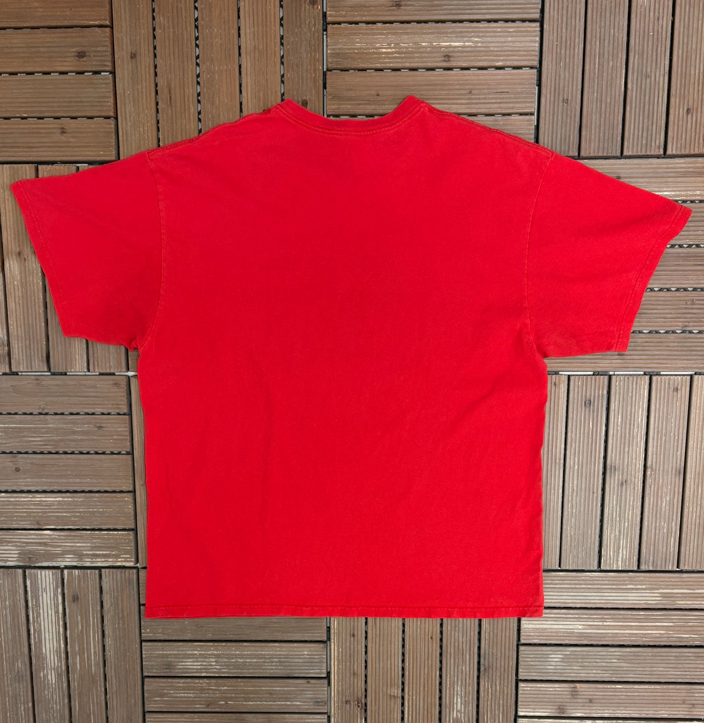 Chicago Bulls Dennis Rodman Graphic Tee | Size X-Large | Vintage 2000s NBA Basketball Red T-Shirt |