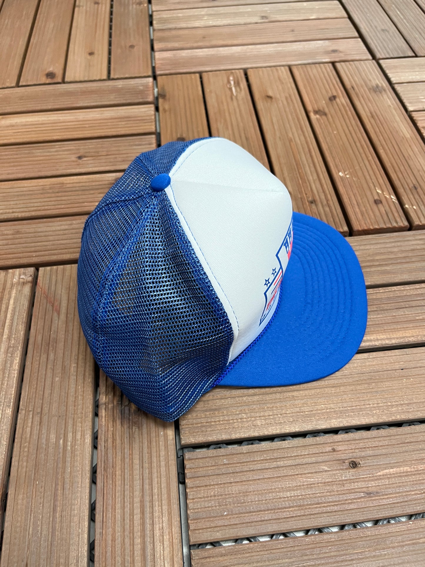 USA The Dream Team Graphic Hat | Snap Back | Vintage 1990s Olympics Basketball Trucker White Cap |