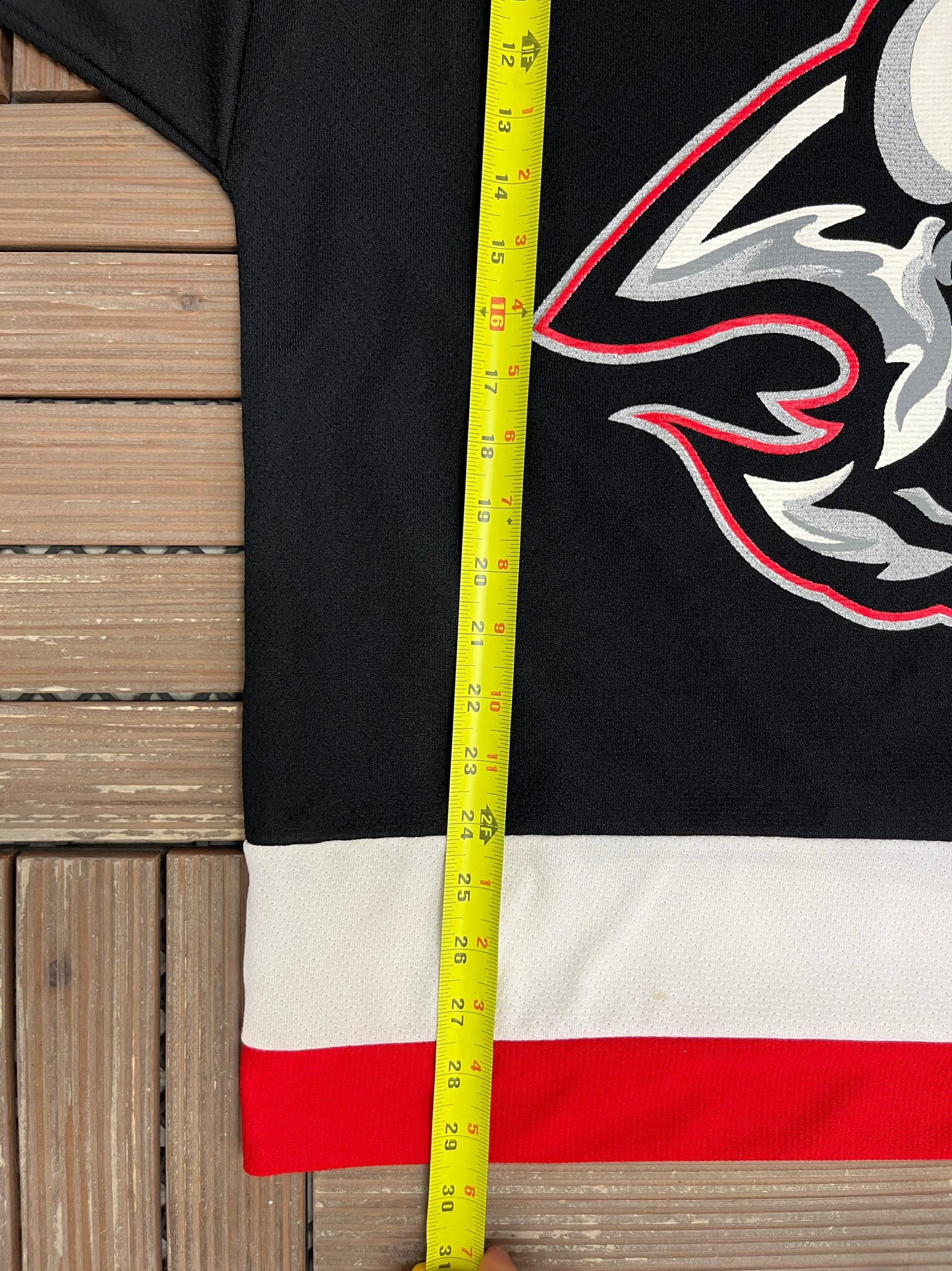 Buffalo Sabres Geoff Sanderson Hockey Jersey | Size Medium | Vintage 1990s Black Hockey Jersey |