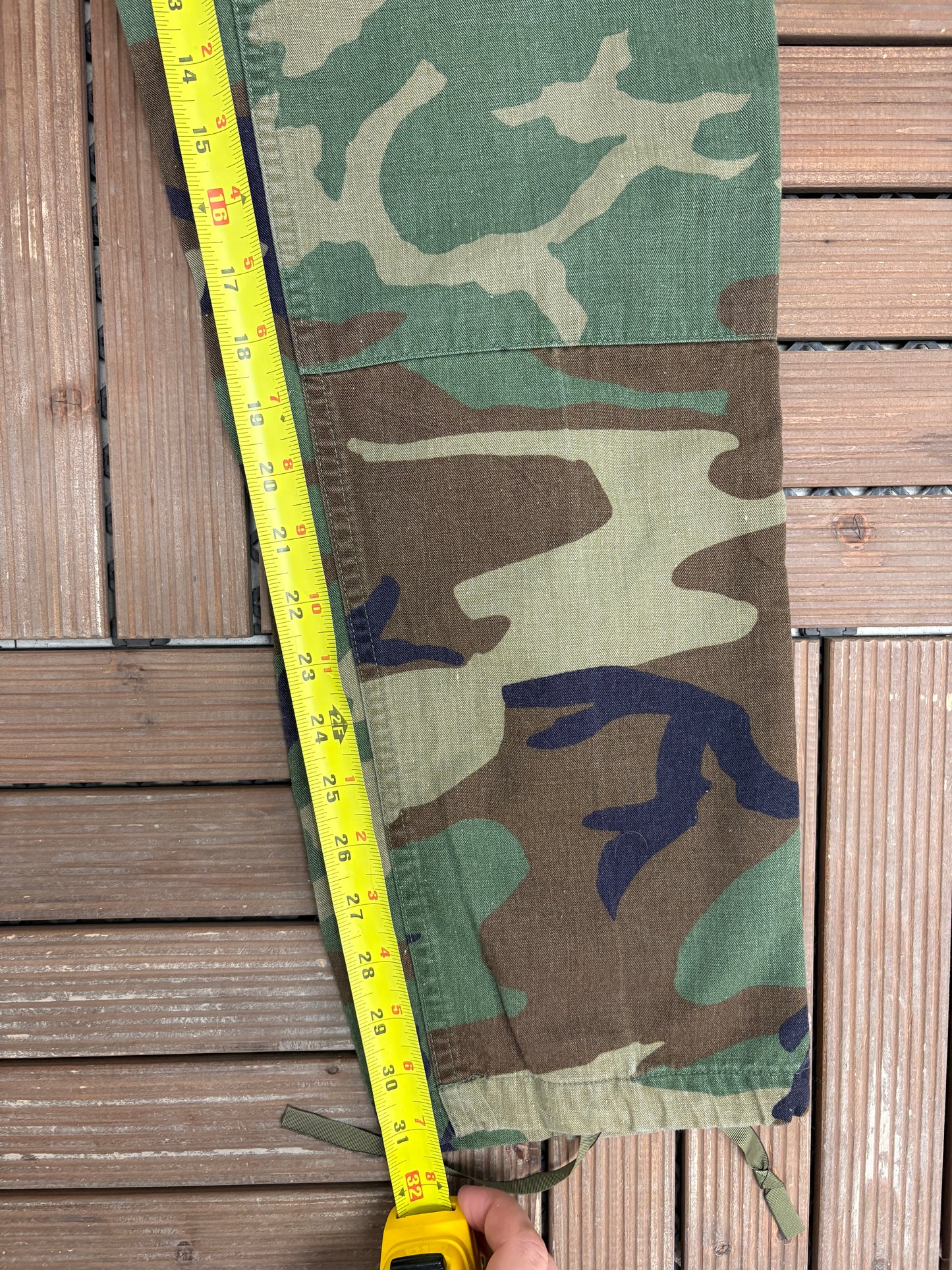 Camouflage Military Cargo Pants | Size Small-Long | Vintage 1990s Camouflage Green Cargo Pants |