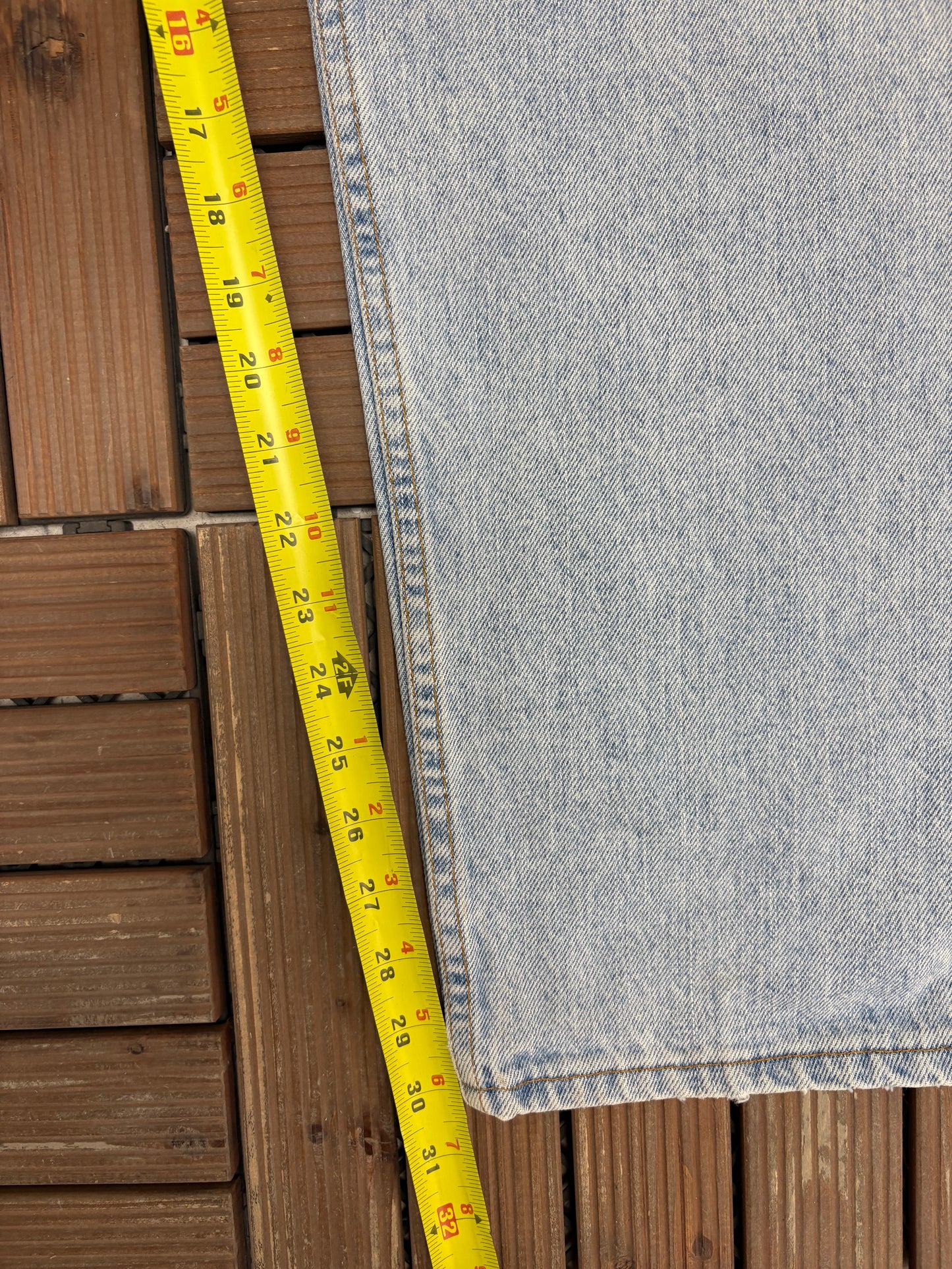 Levi Strauss & Co 505 Regular Fit Blue Denim Jeans | Size 38 x 30 | Vintage 1990s Levi's Blue Jeans |