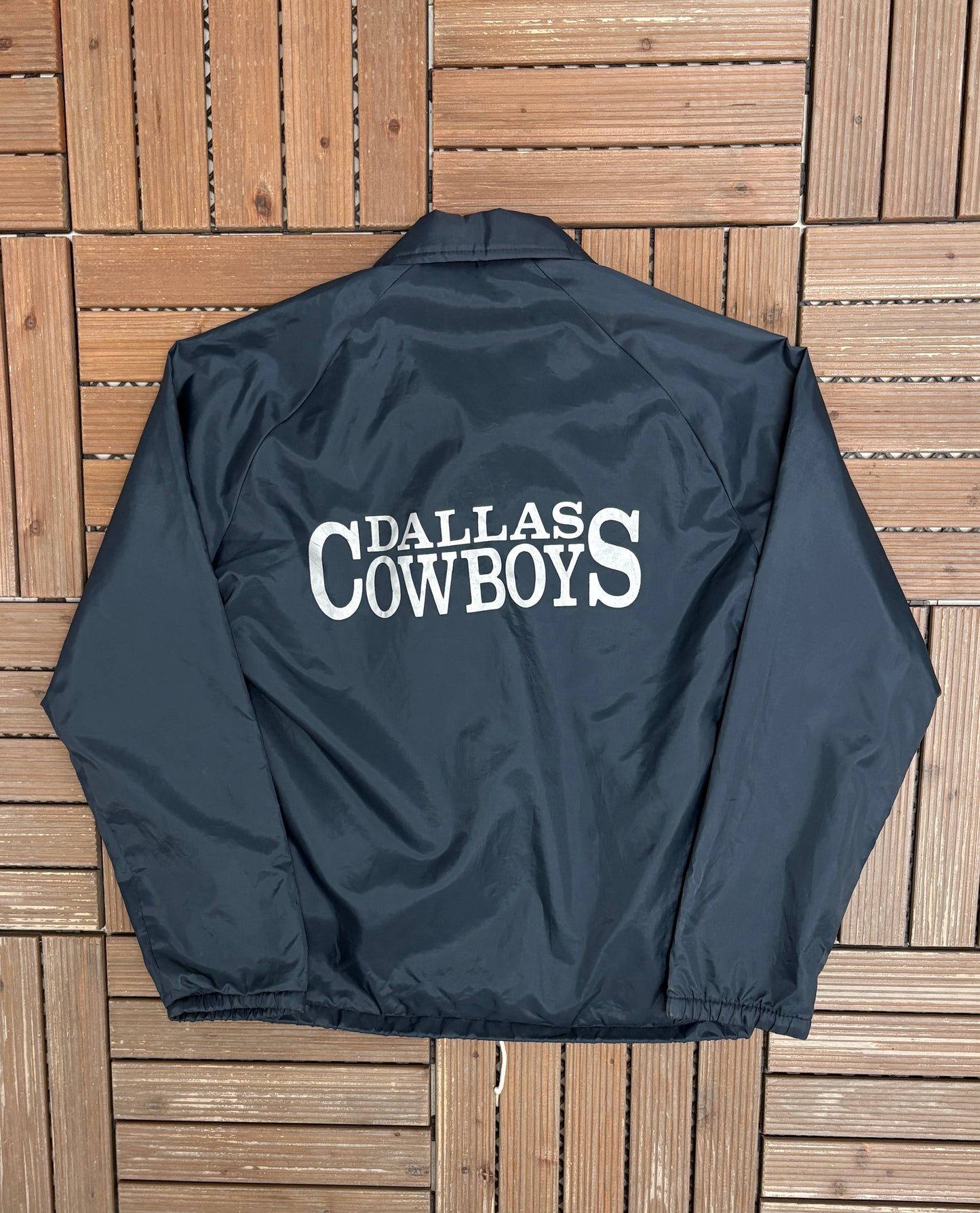 Dallas Cowboys Graphic Jacket | Size Small | Vintage 1980s NFL Football Blue Jacket |