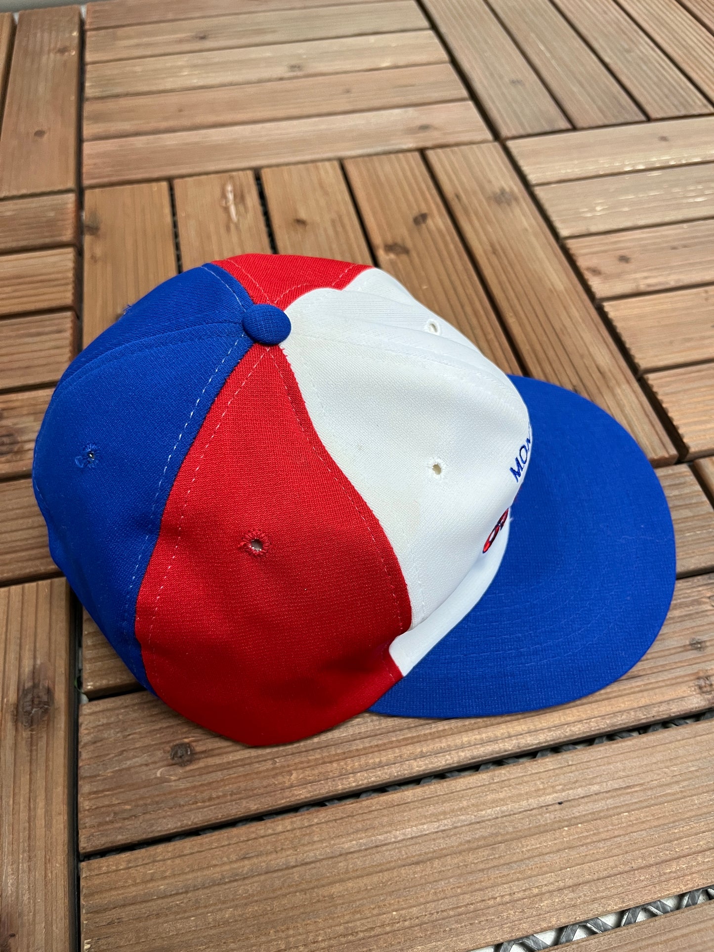 Montreal Expos Embroidered Graphic Hat | Snap Back | Vintage 1990s MLB Baseball White Cap |