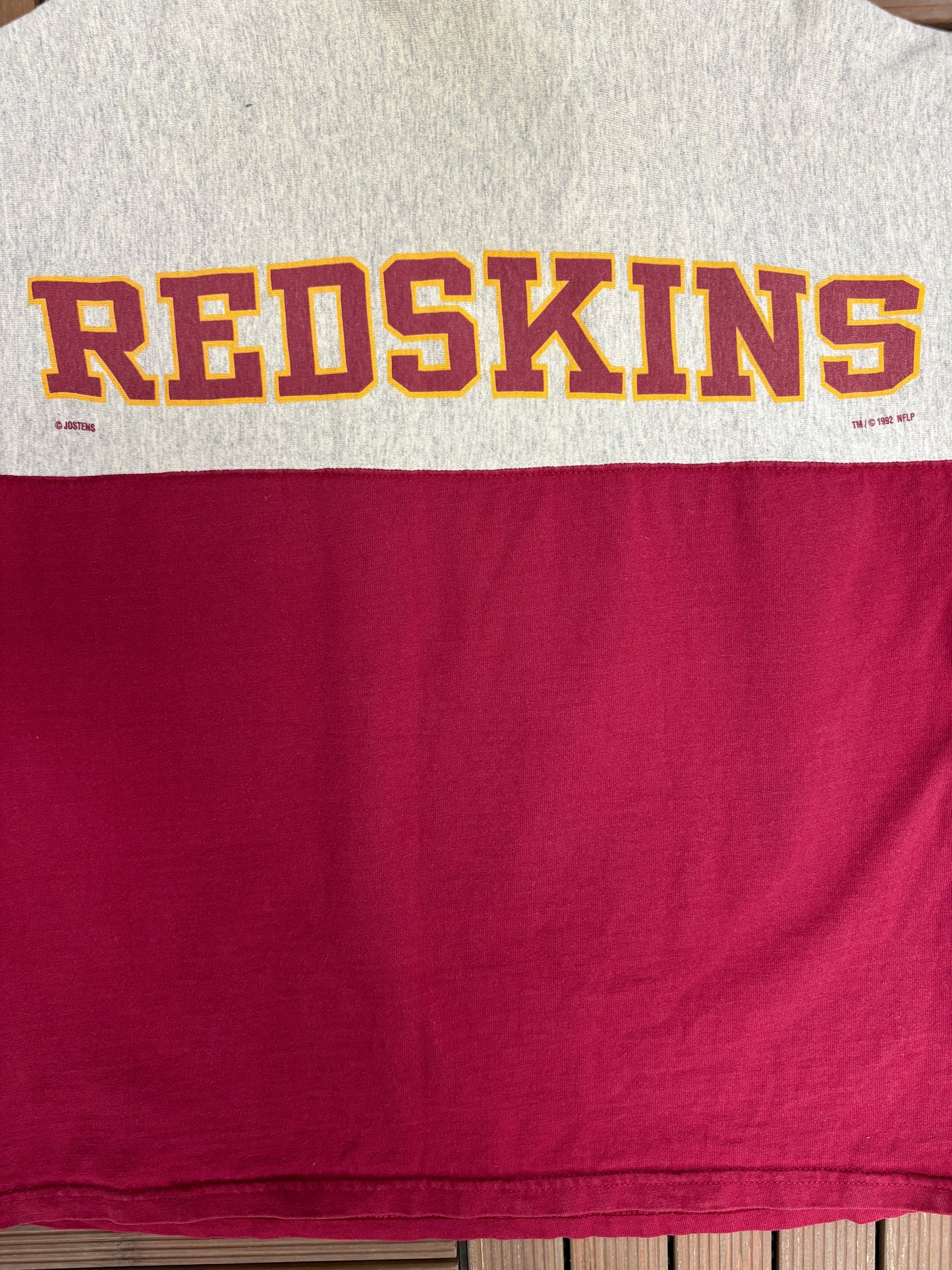 Washington Redskins Graphic Tee | Size Large | Vintage 1990s NFL Football Red T-Shirt |