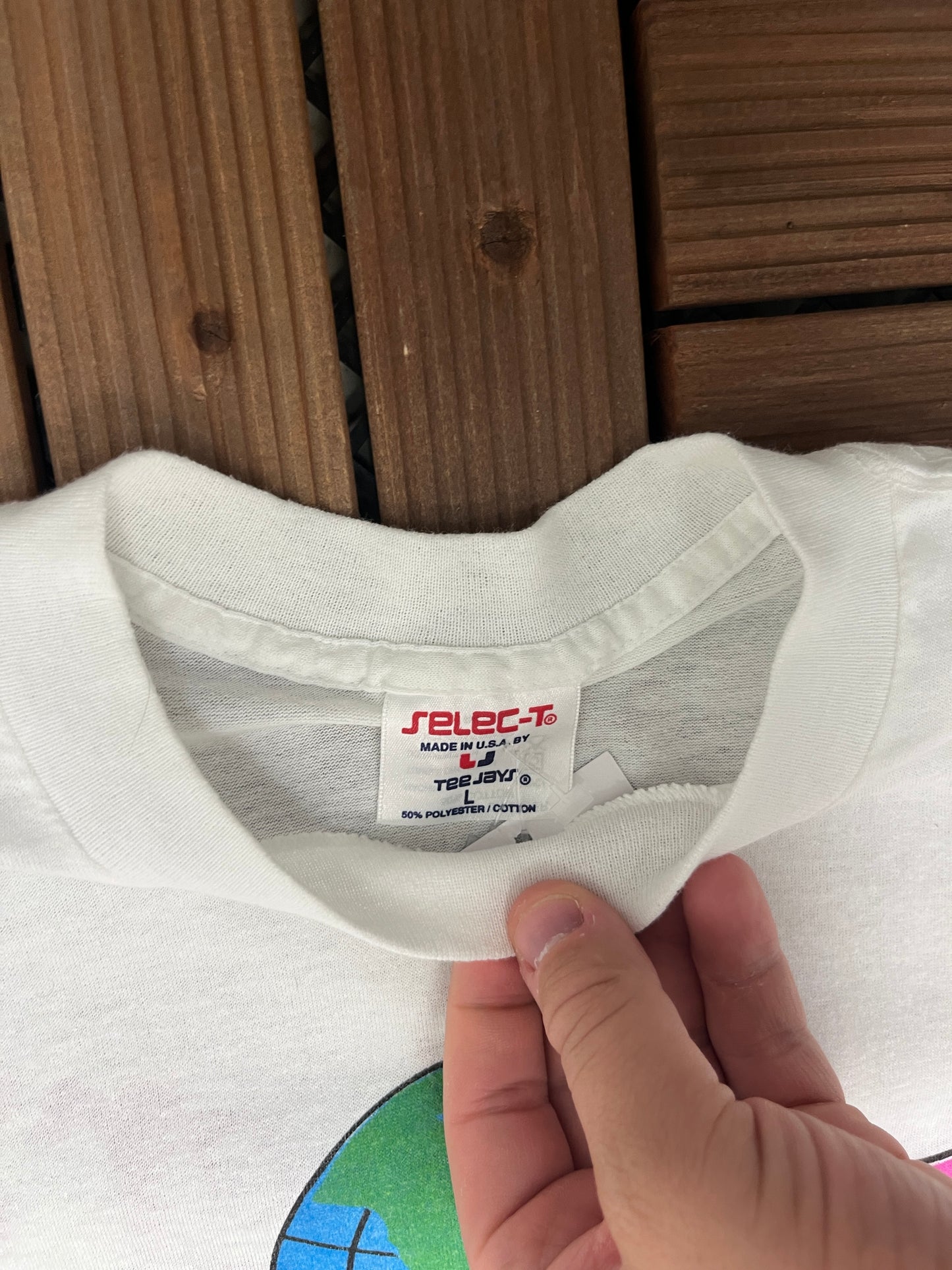 Alabama Fan Club Pass It On Down Graphic Tee | Size Large | Vintage 1990s Country Music White T-Shirt |