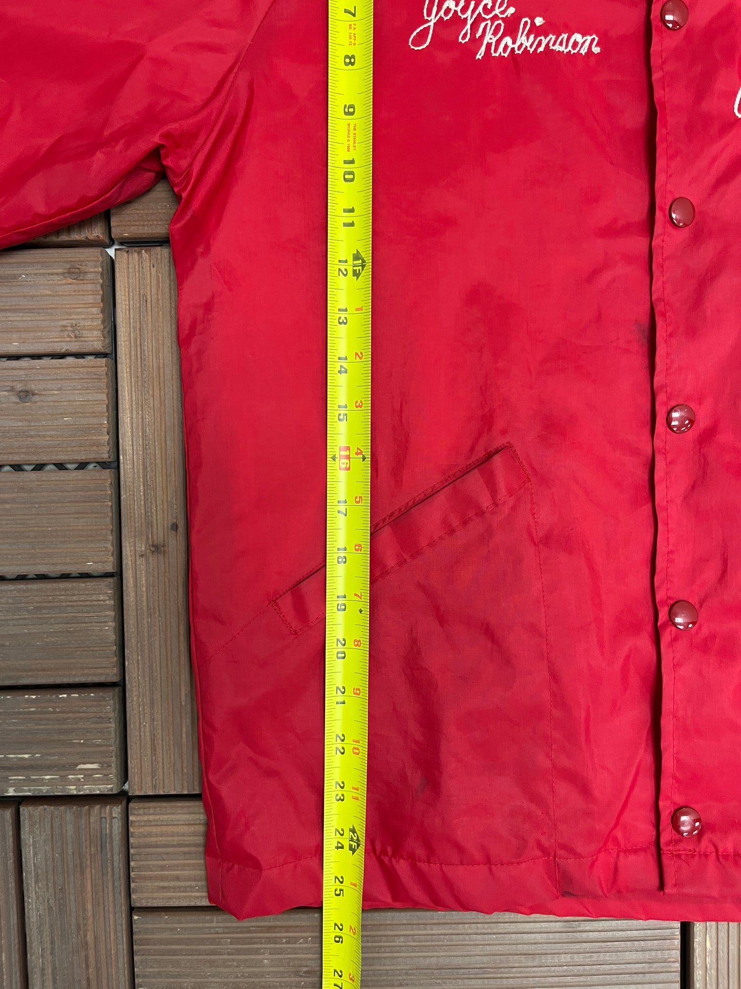 Budweiser Quality Assurance Graphic Jacket | Size Small | Vintage 1980s Made in USA Red Coat |