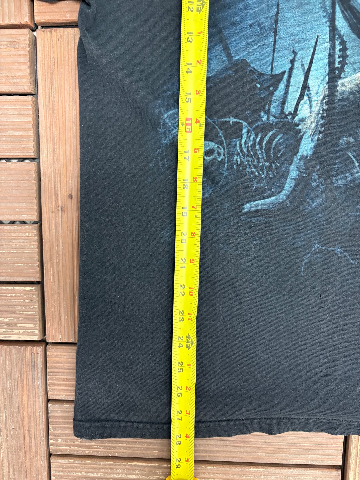 Disturbed Band Graphic Tee | Size Large | Vintage 2000s Heavy Metal Band Music Black T-Shirt |