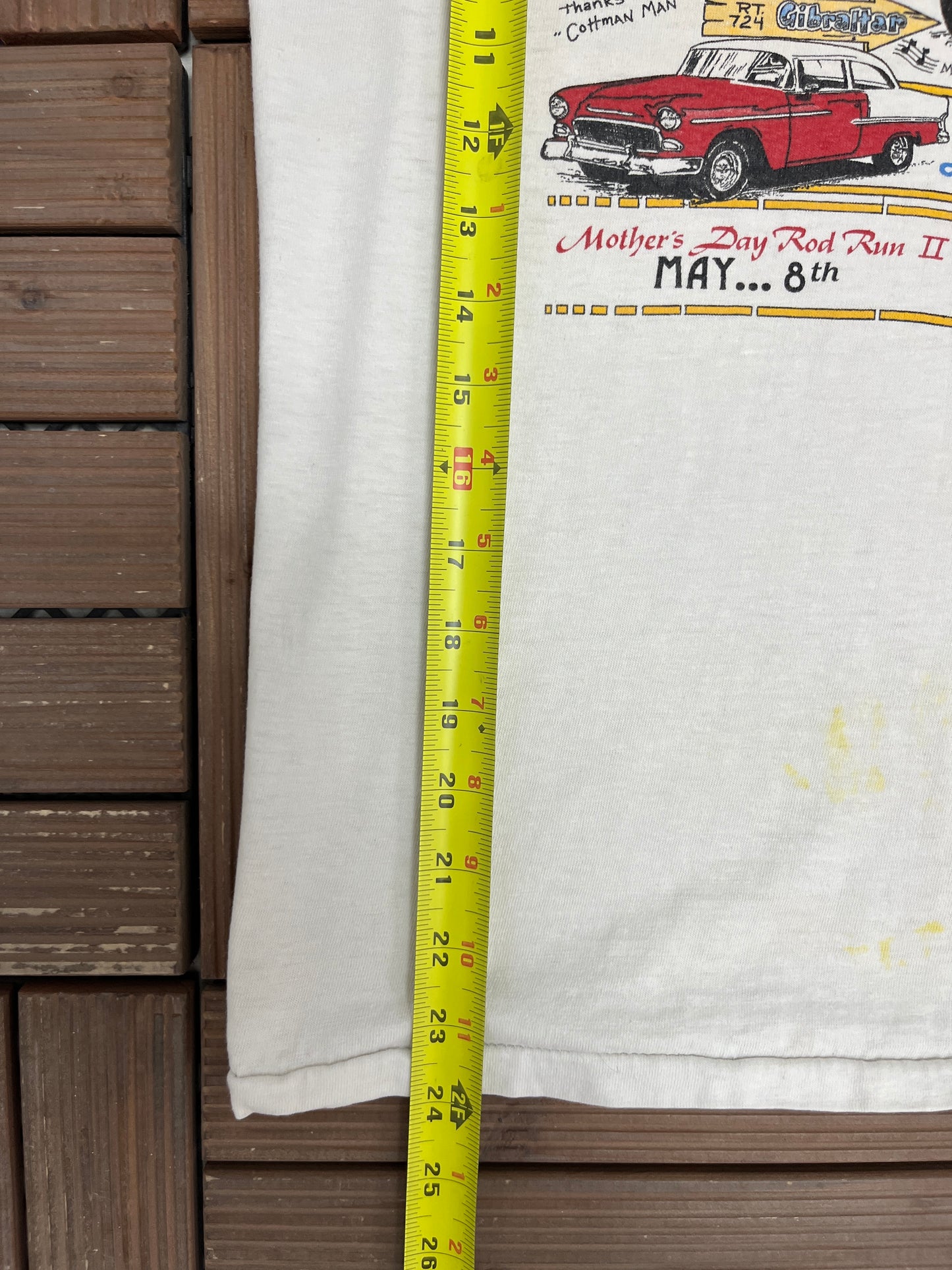 Pretzel City Car Show '88 Graphic Tee | Size Medium | Vintage 1980s Car Show White T-Shirt |