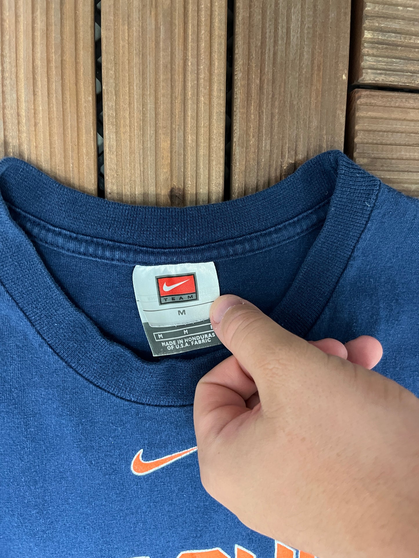 Syracuse Orange Basketball Nike Graphic Tee | Size Medium | Vintage 2000s Blue College Tank Top |