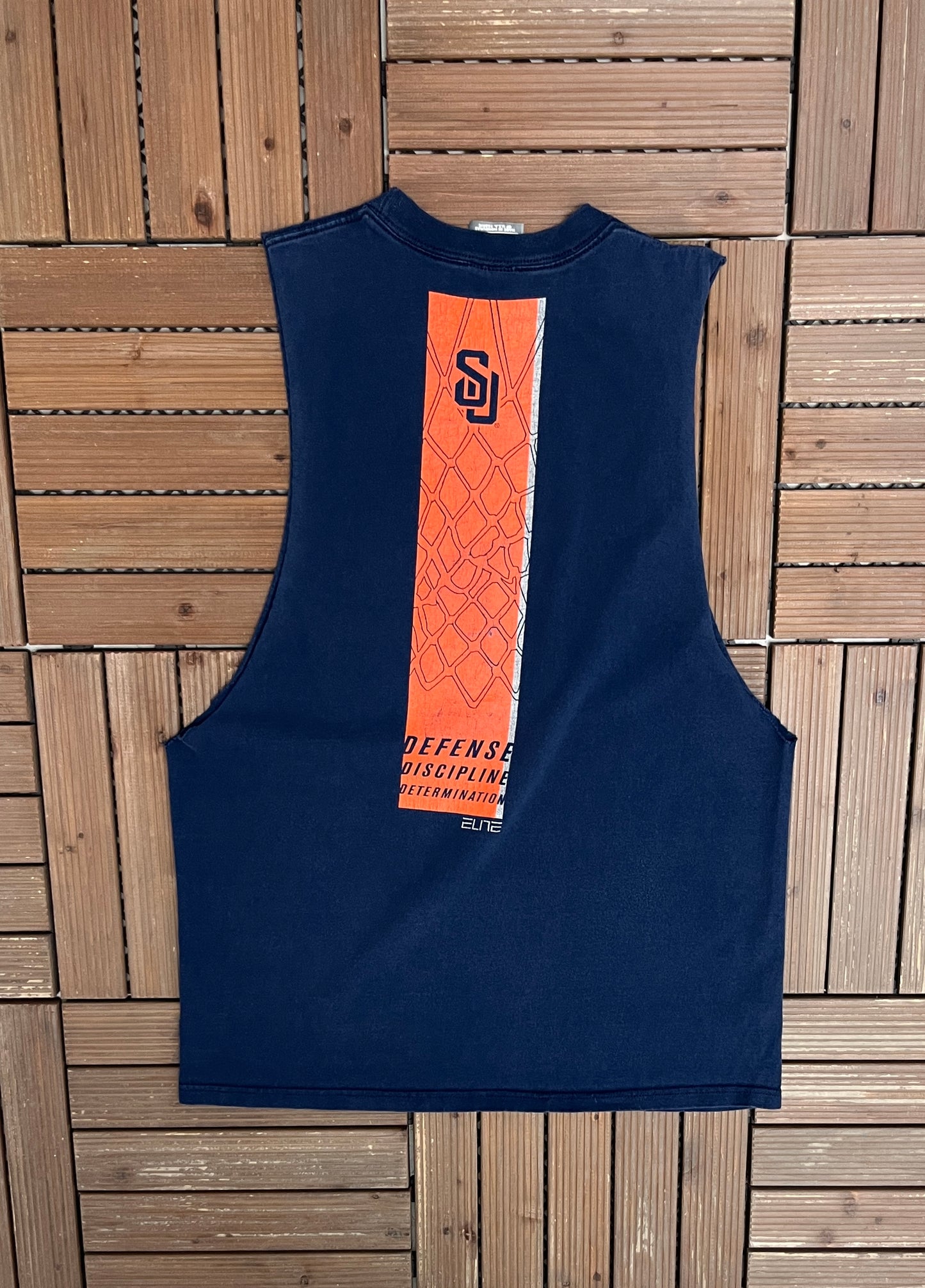 Syracuse Orange Basketball Nike Graphic Tee | Size Medium | Vintage 2000s Blue College Tank Top |