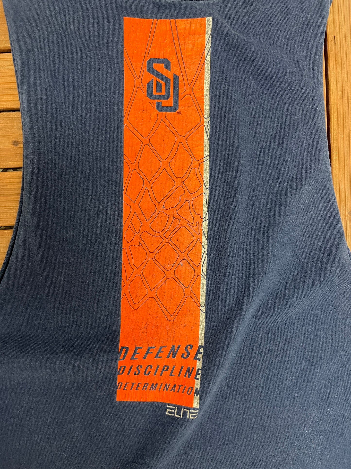 Syracuse Orange Basketball Nike Graphic Tee | Size Medium | Vintage 2000s Blue College Tank Top |