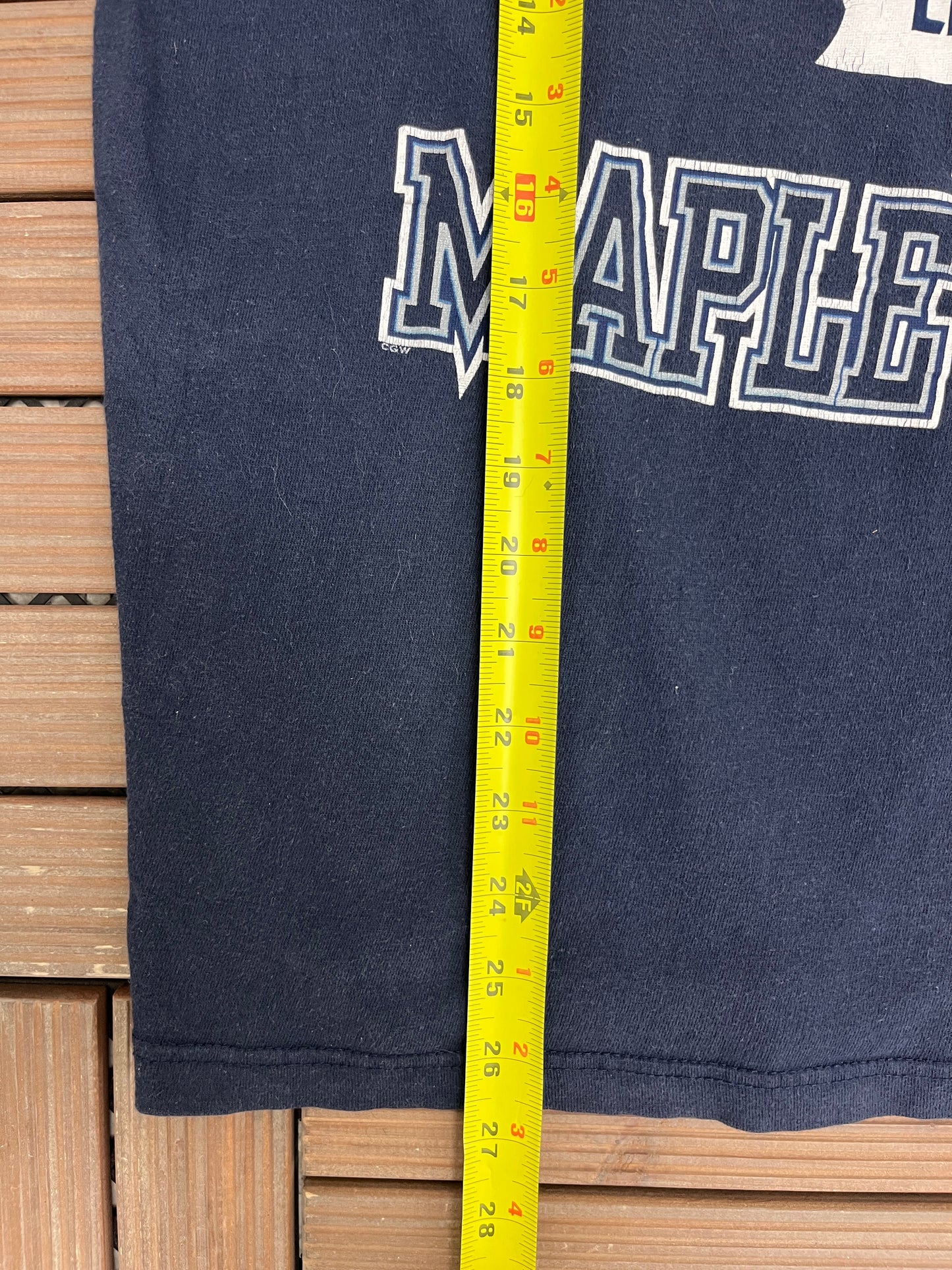 Toronto Maple Leafs Graphic Tee | Size X-Large | Vintage 2000s NHL Hockey Blue T-Shirt |
