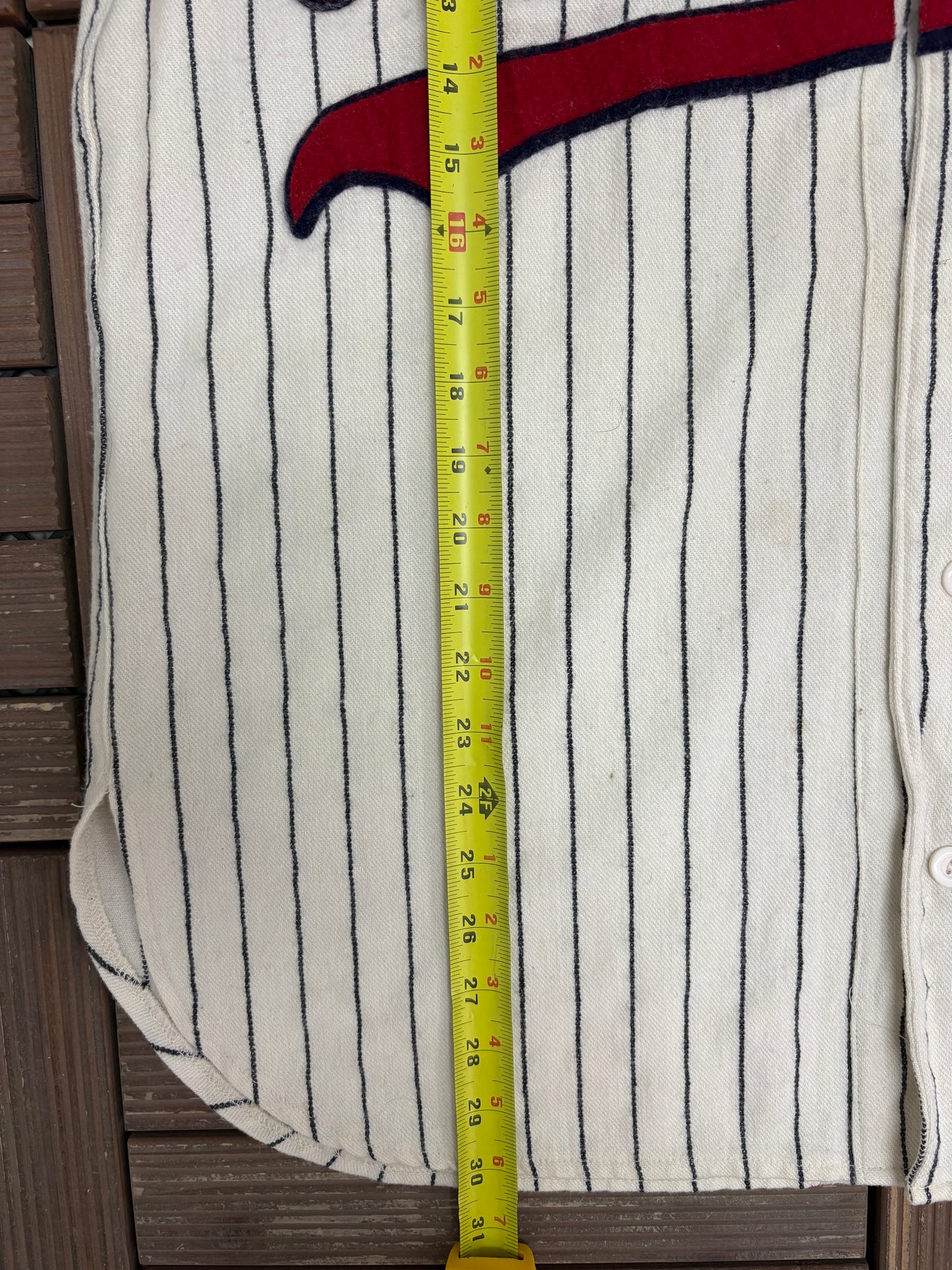 Toledo Mud Hens Stitched Pinstripe Jersey | Size X-Large | Vintage 2000s MiLB Baseball White Jersey |