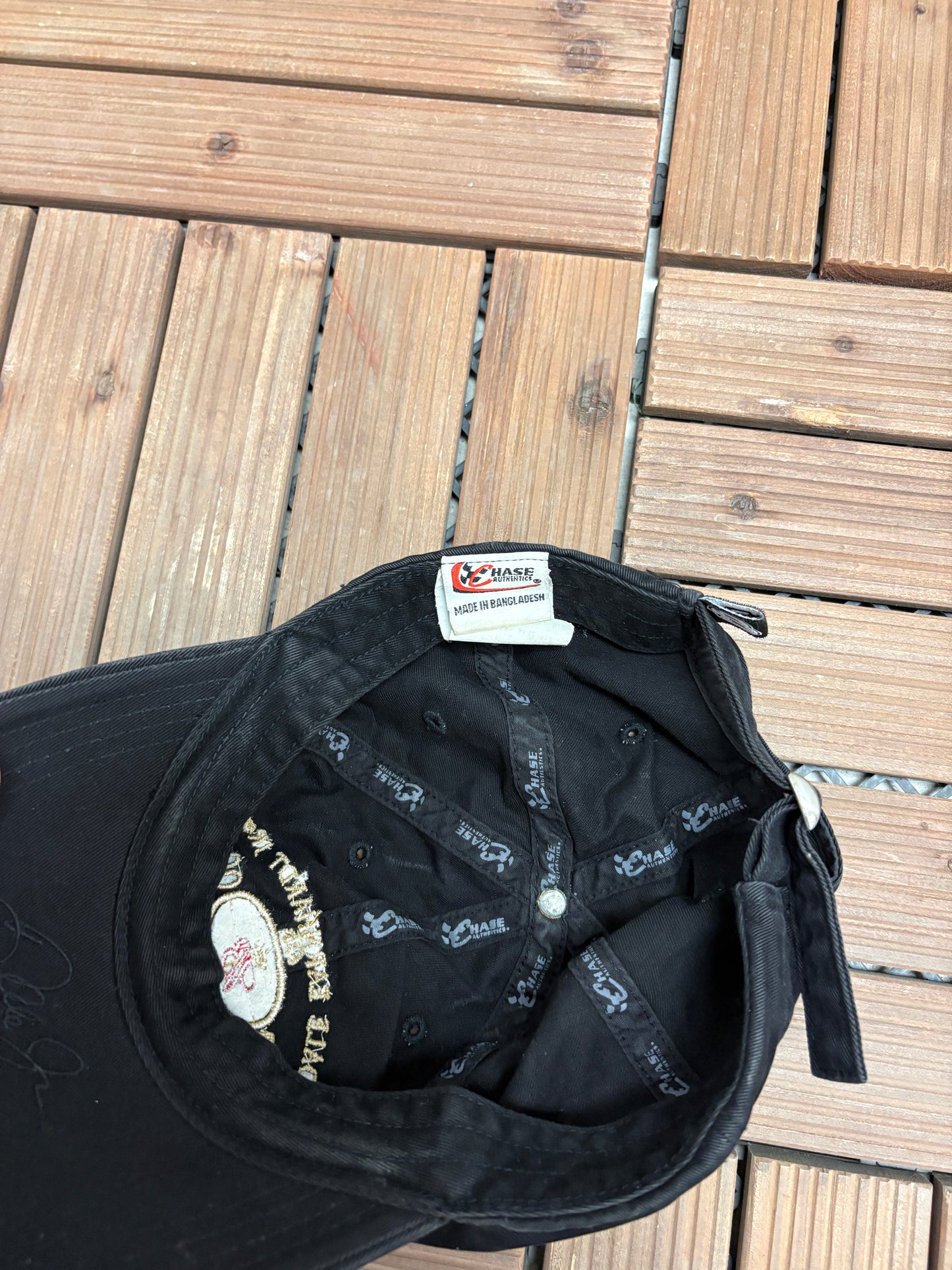 Dale Earnhardt Jr. Budweiser 2000 Graphic Hat | Metal Clasp | Vintage 2000s NASCAR Racing Black Cap | (Copy)
