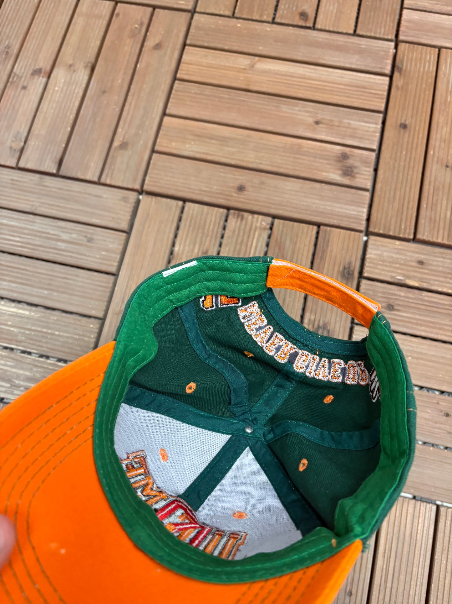 John Cena You Can't See Me Graphic Hat | Strap Back | Vintage 2000s Wrestling Green Cap |