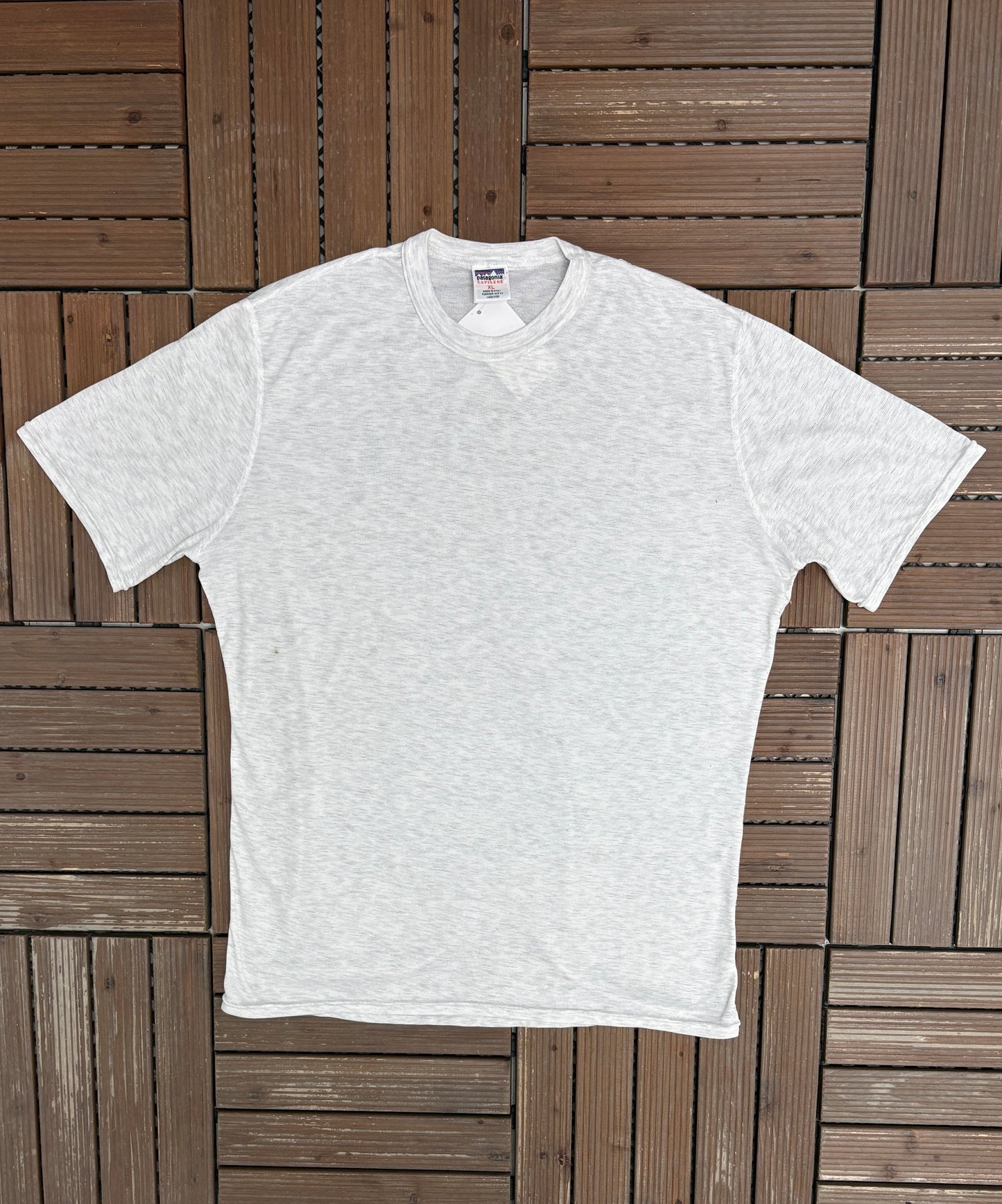Patagonia Capilene Blank Grey Tee | Size X-Large | Vintage 1990s Made in USA T-Shirt |