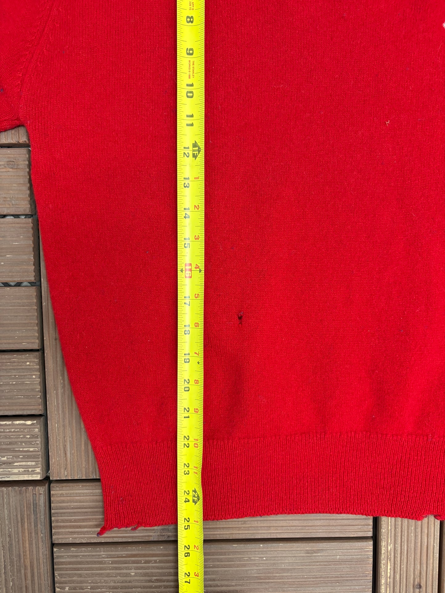 St. Andrews The Old Course Graphic Sweater | Size Large | Vintage 1980s Golf Red Sweater |