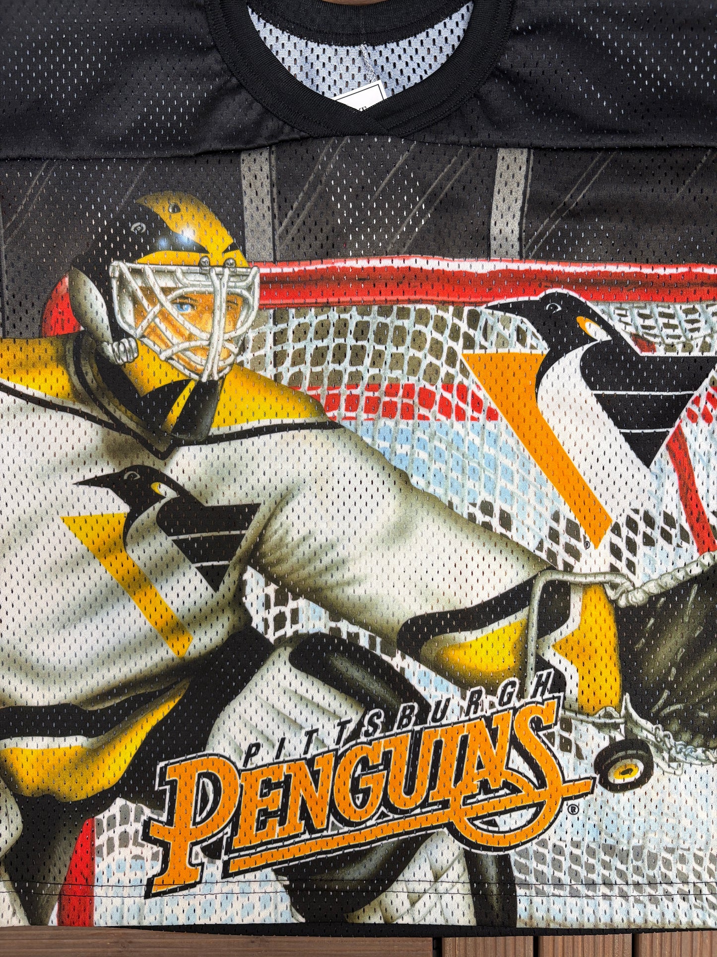Pittsburgh Penguins Hockey Jersey | Size Youth Small/Medium | Vintage 1990s Black Hockey CCM Jersey |