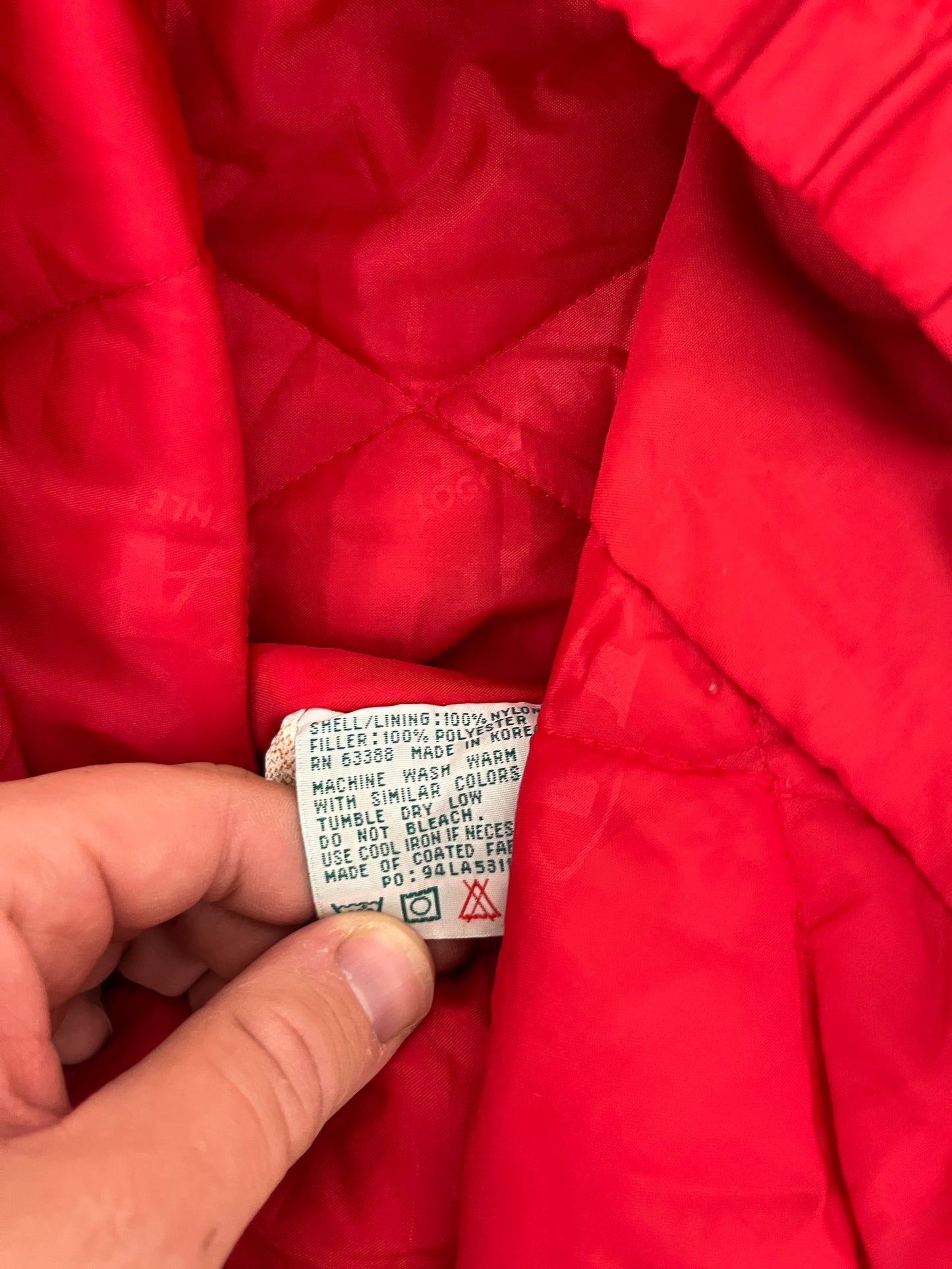 Kansas City Chiefs Puffer Jacket | Size Large | Vintage 1990s Logo Athletic Sharktooth Jacket |