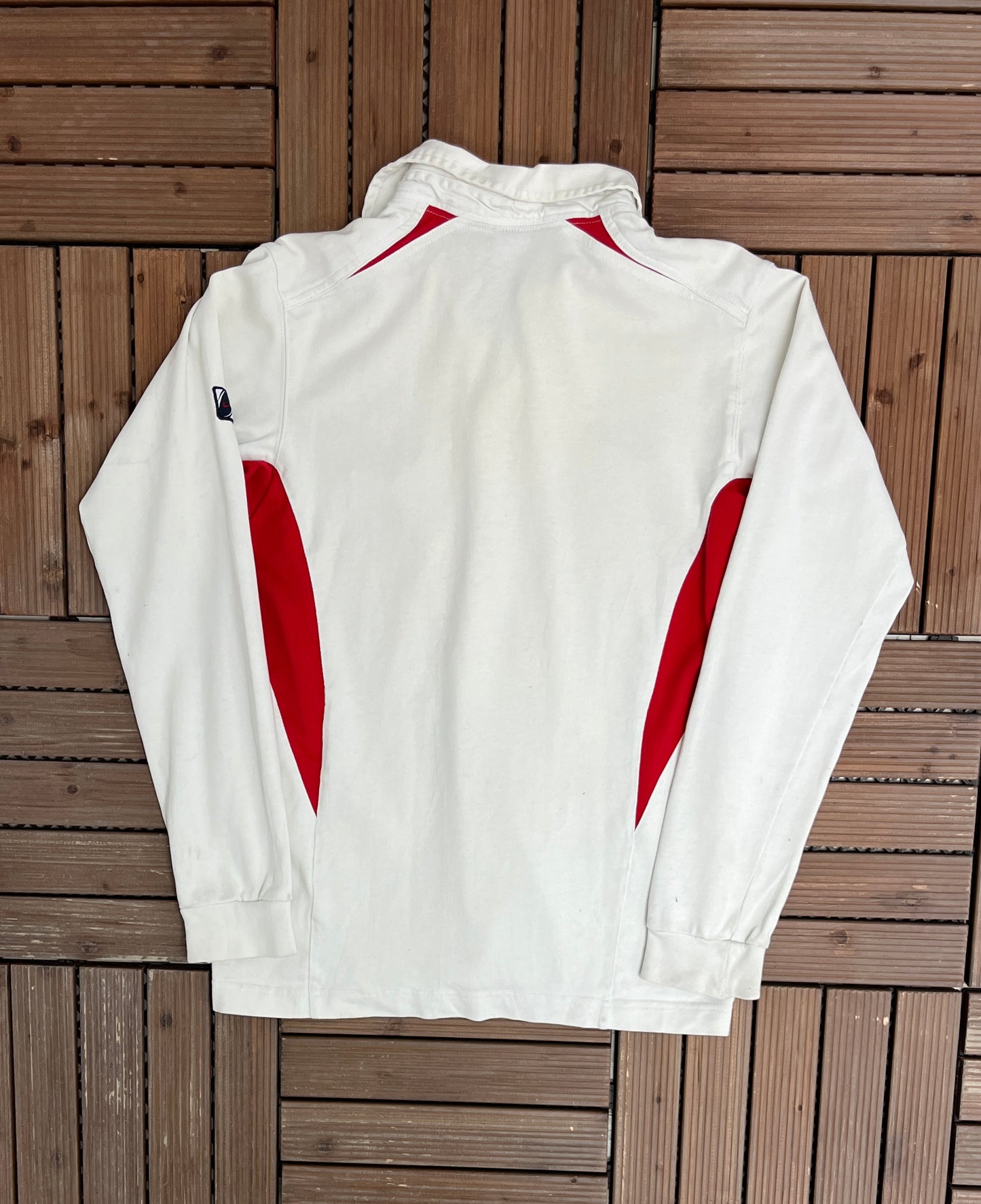 England Nike Rugby Jersey | Size Small | Vintage 2000s Nike Branded Rugby White T-Shirt |