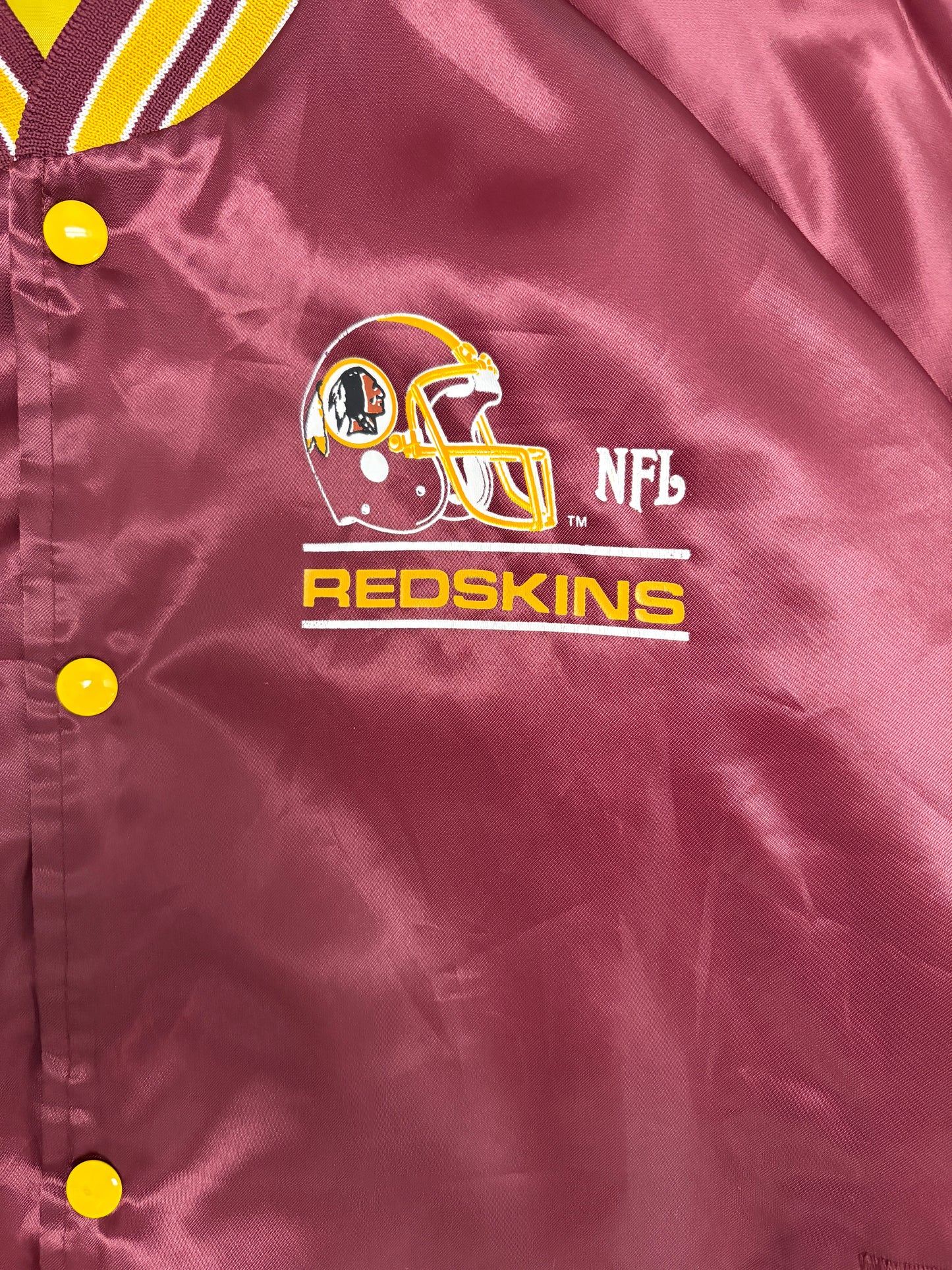 Washington Redskins Graphic Jacket | Size X-Large | Vintage 1980s NFL Football Red Jacket |