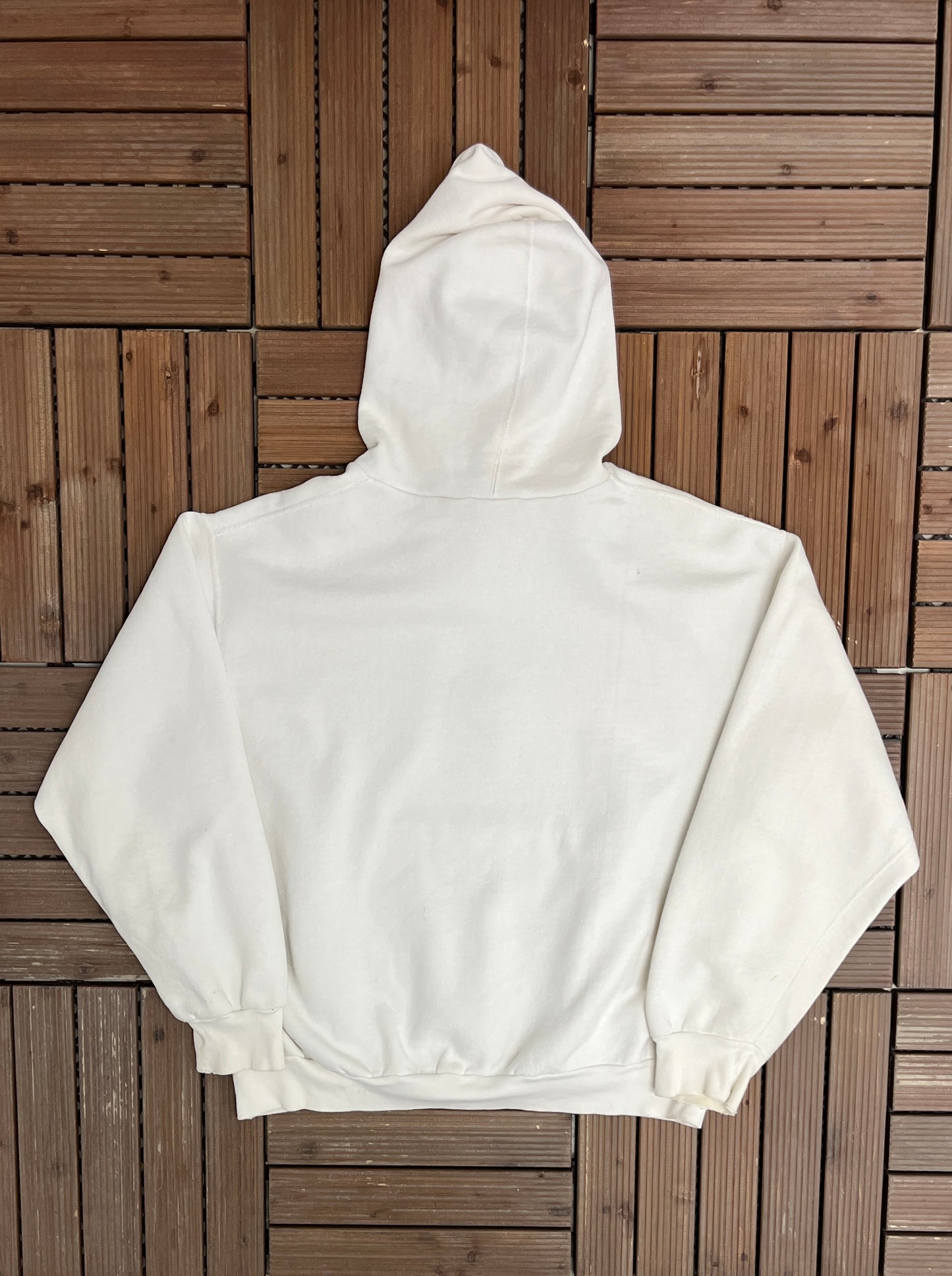 Toronto Maple Leafs Graphic Hoodie | Size Large | Vintage 1990s NHL Hockey White Sweater |