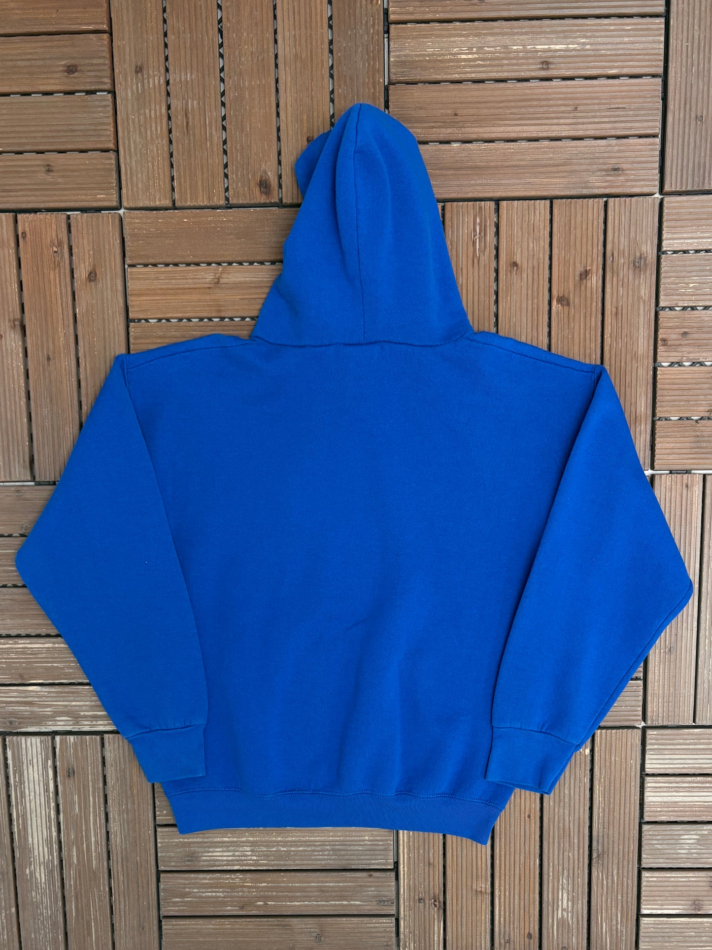 Detroit Lions Graphic Hoodie | Size Medium | Vintage 1990s NFL Football Blue Sweater |