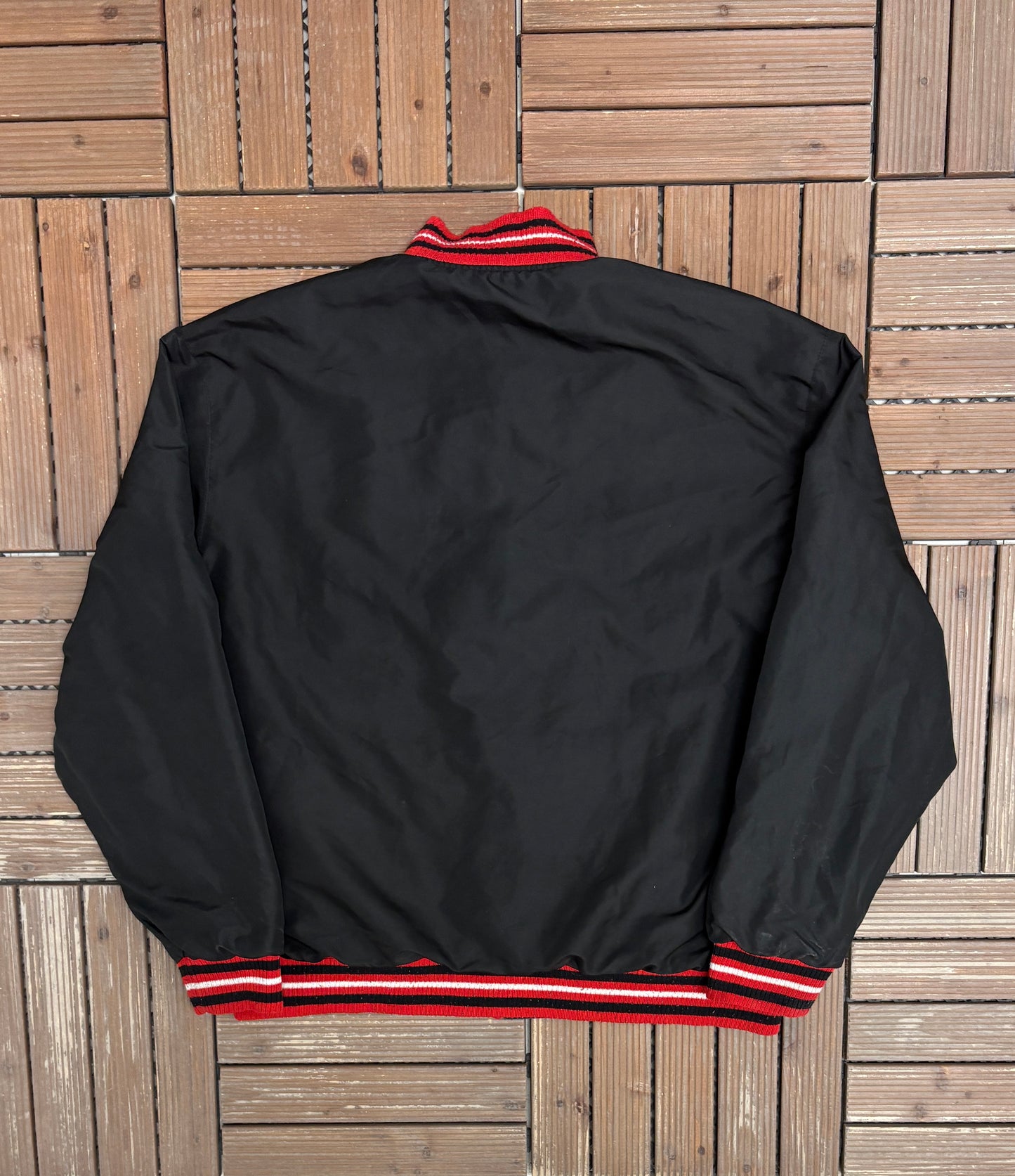 Chicago Bulls Champions Reversible Jacket | Size X-Large | Vintage 2000s NBA Basketball Black Jacket |