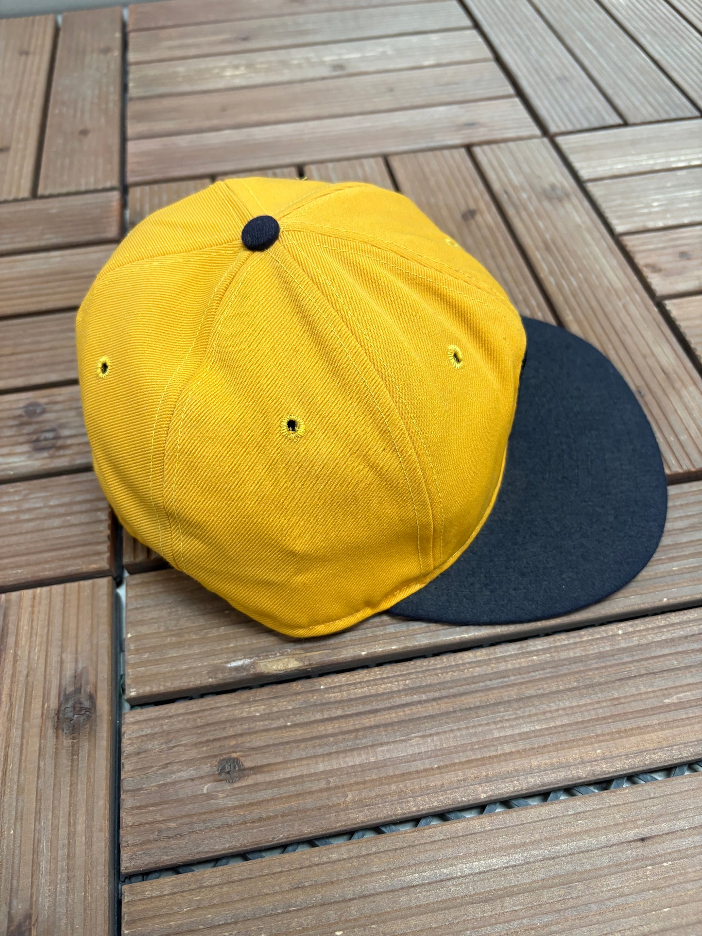 Pittsburgh Pirates Embroidered Hat | Size 7 1/4 | Vintage 1990s MLB Baseball Yellow Cap |