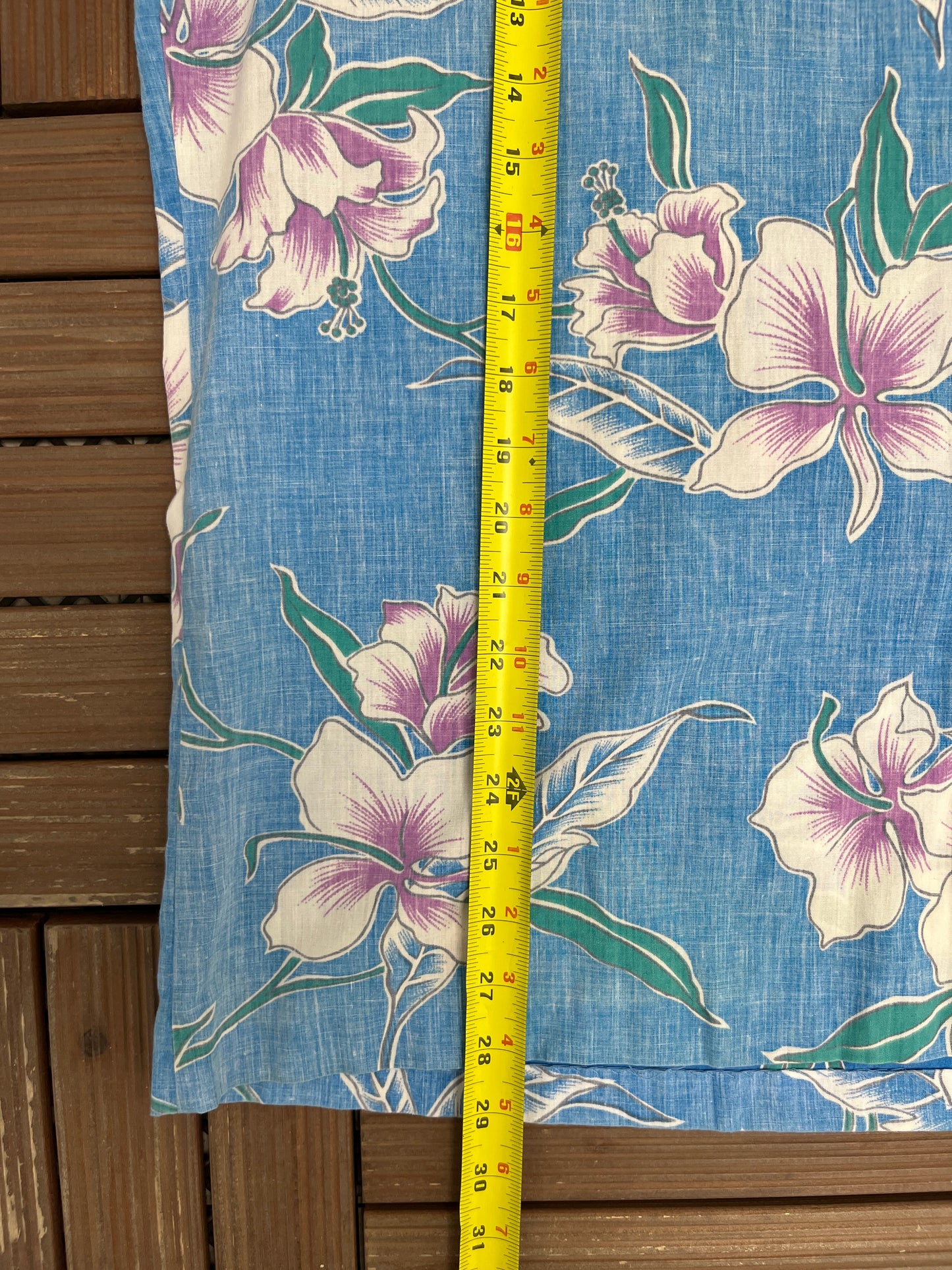 Rai Nani Floral Hawaiian Shirt | Size X-Large | Vintage 1990s Made in Hawaii USA Blue Shirt |