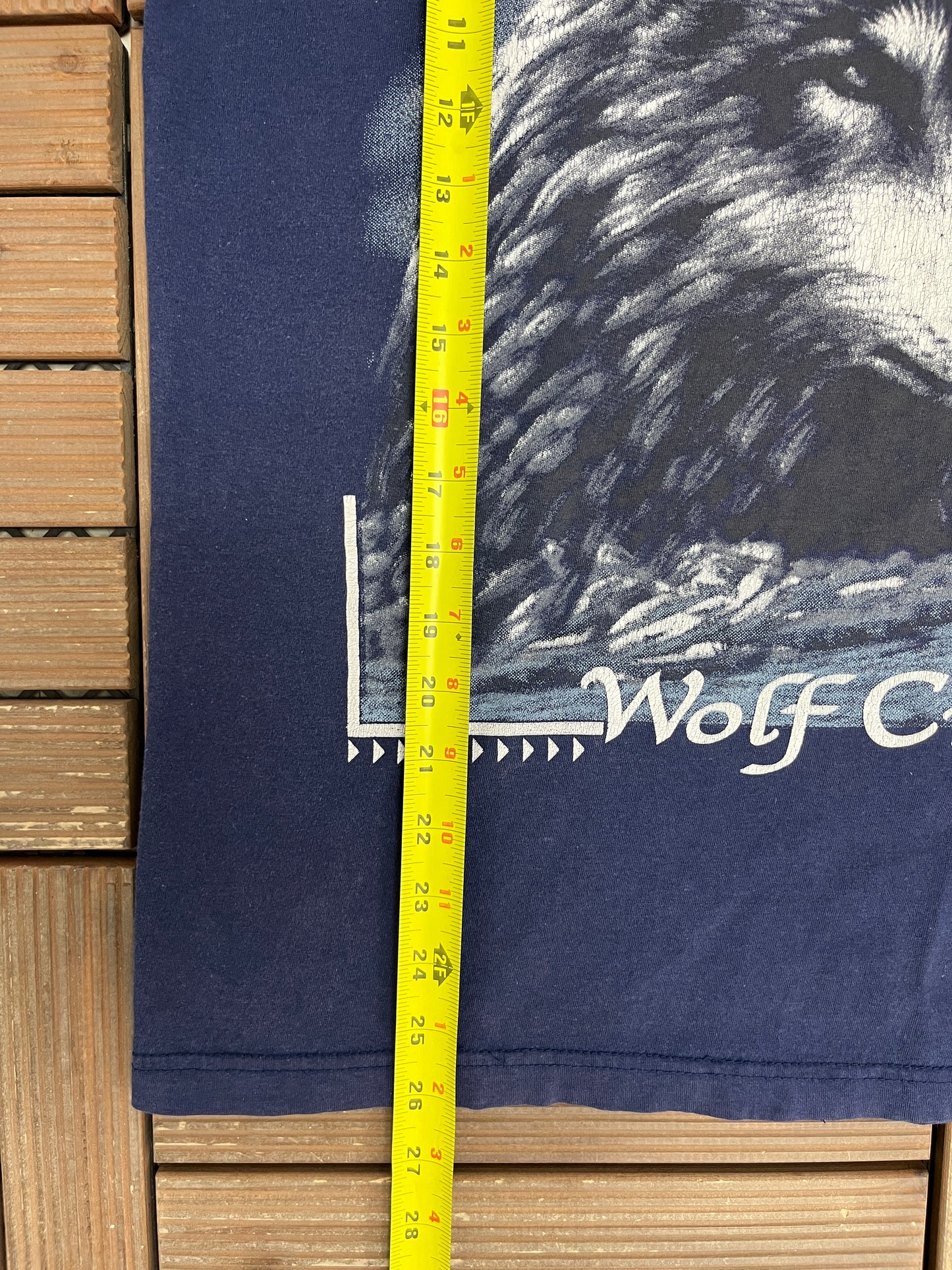 Wolf Creek Graphic Tee | Size Large | Vintage 1990s Scenic Blue T-Shirt |