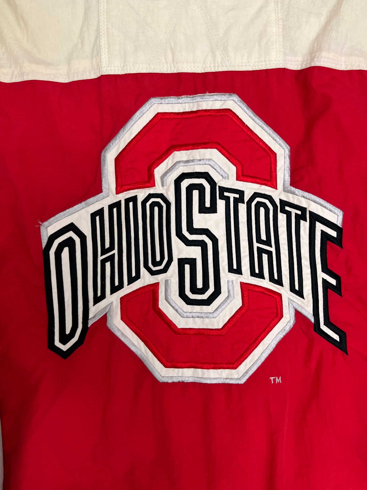 Ohio State Buckeyes Puffer Jacket | Size X-Large | Vintage 1990s College Sports Red Jacket |