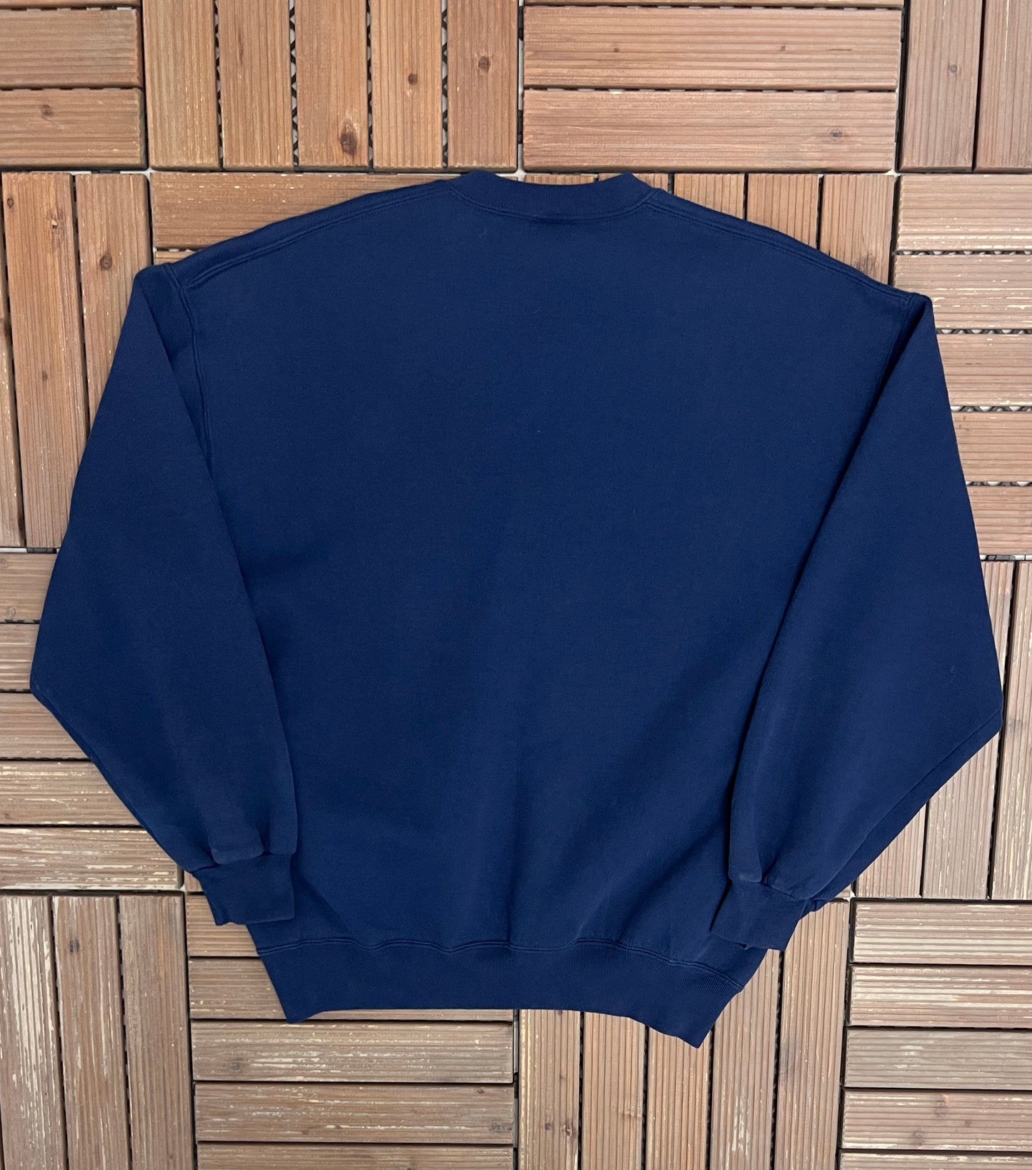 Akron Zips Baseball Graphic Crewneck | Size X-Large | Vintage 1990s College Blue Sweater |