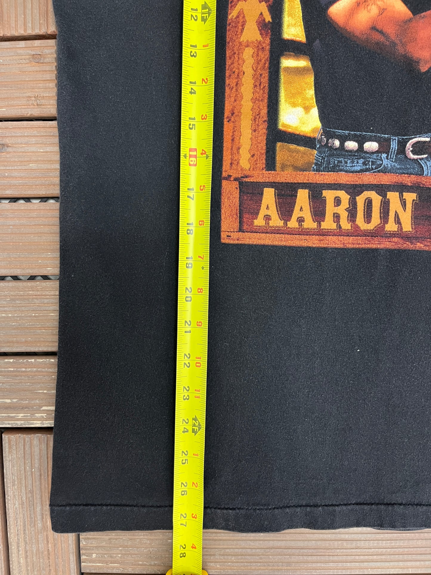 Aaron Tippin Tour 1995 Graphic Tee | Size X-Large | Vintage 1990s Country Music Black T-Shirt |