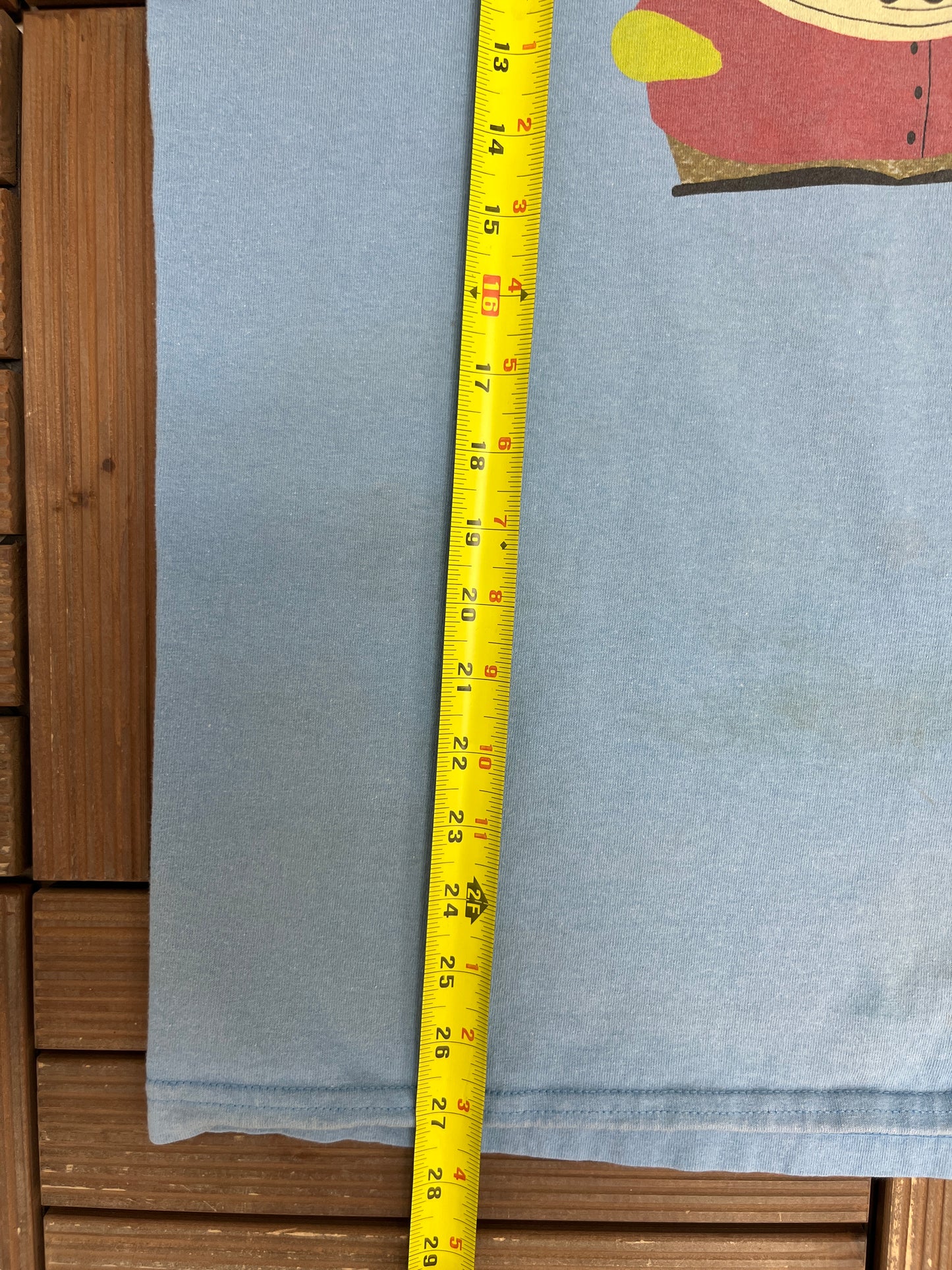 South Park Sucker! Graphic Tee | Size Large | Vintage 2000s Animated Television Series Cartman Blue T-Shirt |