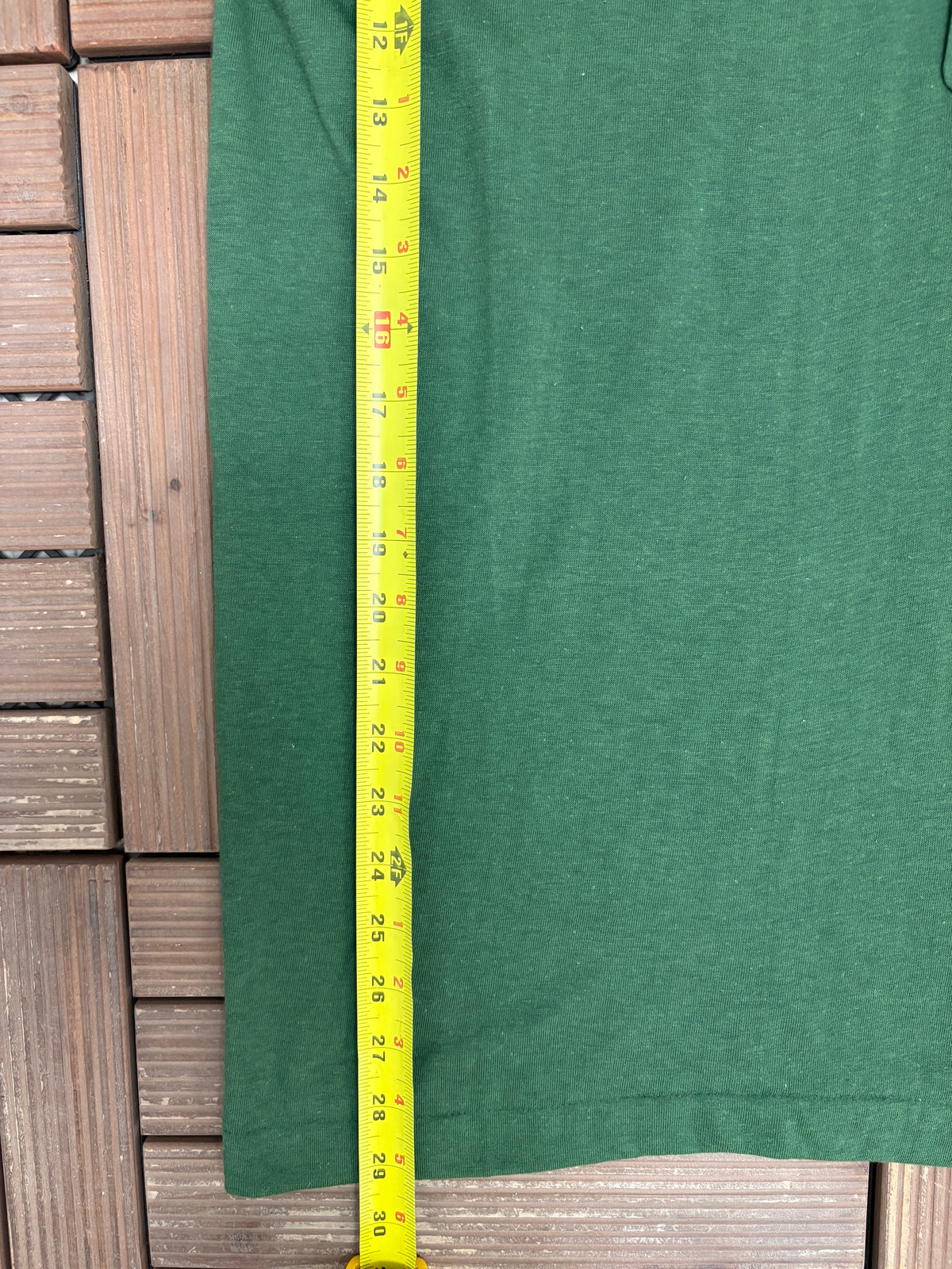 Stanfield's Blank Green Pocket Tee | Size Medium | Vintage 1980s Made in Canada Blank Green T-Shirt |