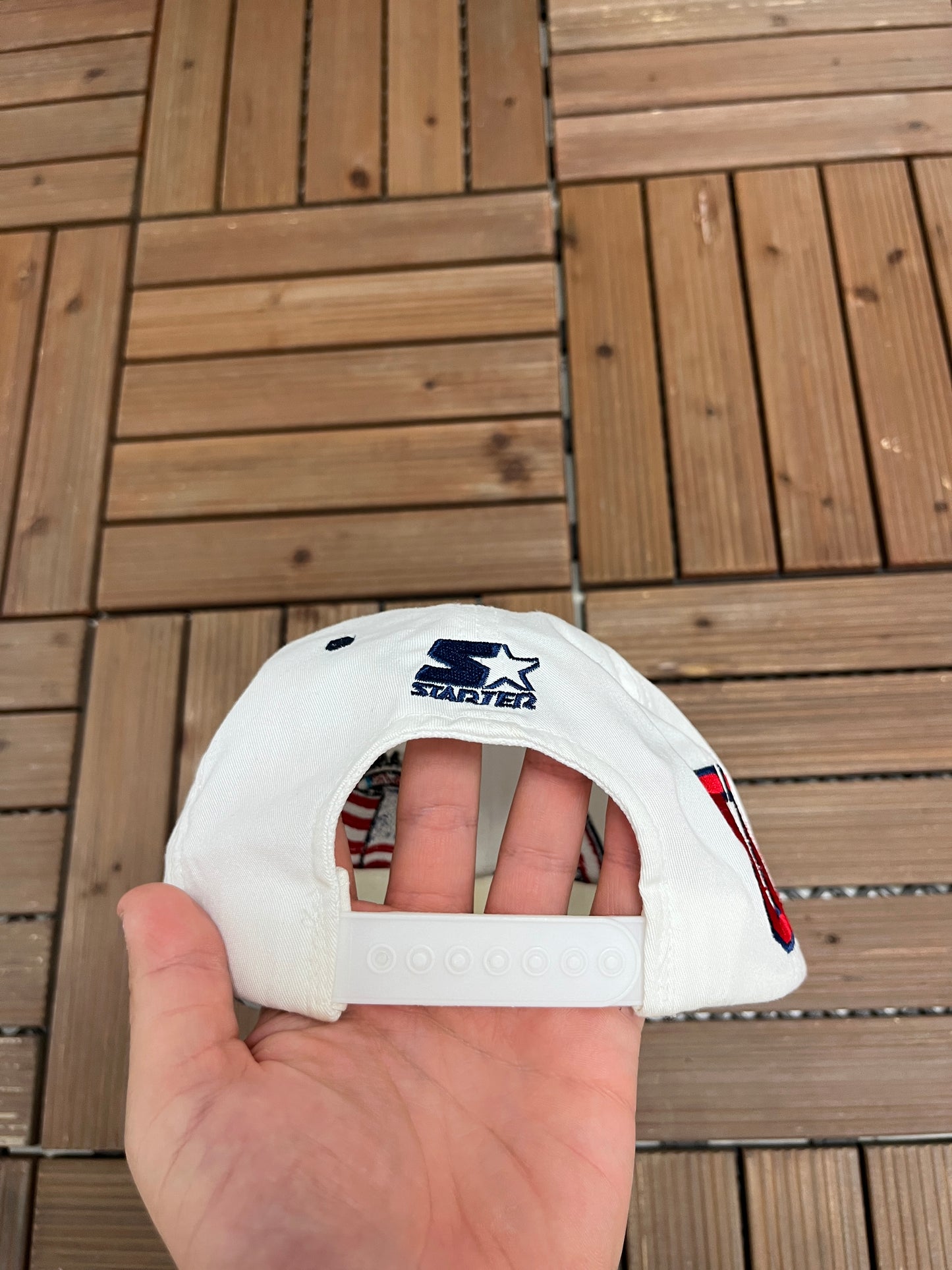 Atlanta 1996 Summer Olympics Graphic Hat | Snap Back | Vintage 1990s Promotional White Cap |