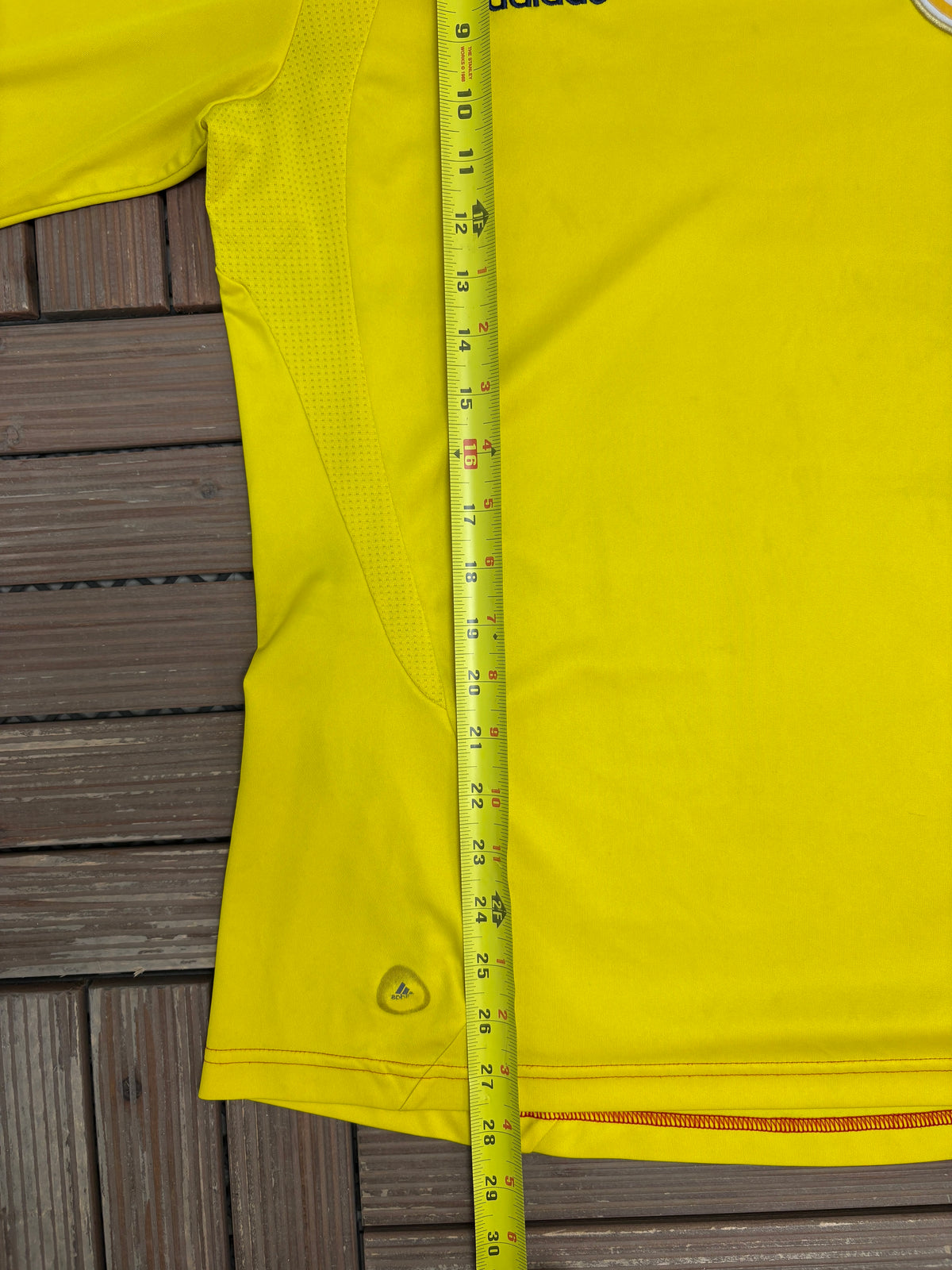 Colombia National Football Team Home Kit | Size Large | Vintage 2000s Yellow Soccer Jersey |