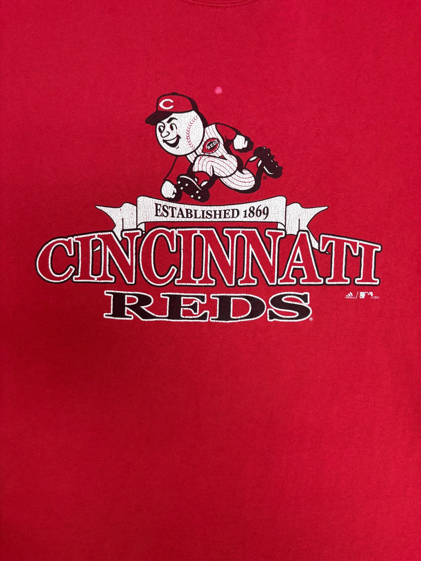Cincinnati Reds Graphic Tee | Size Large | Vintage 2000s MLB Baseball Red T-Shirt |