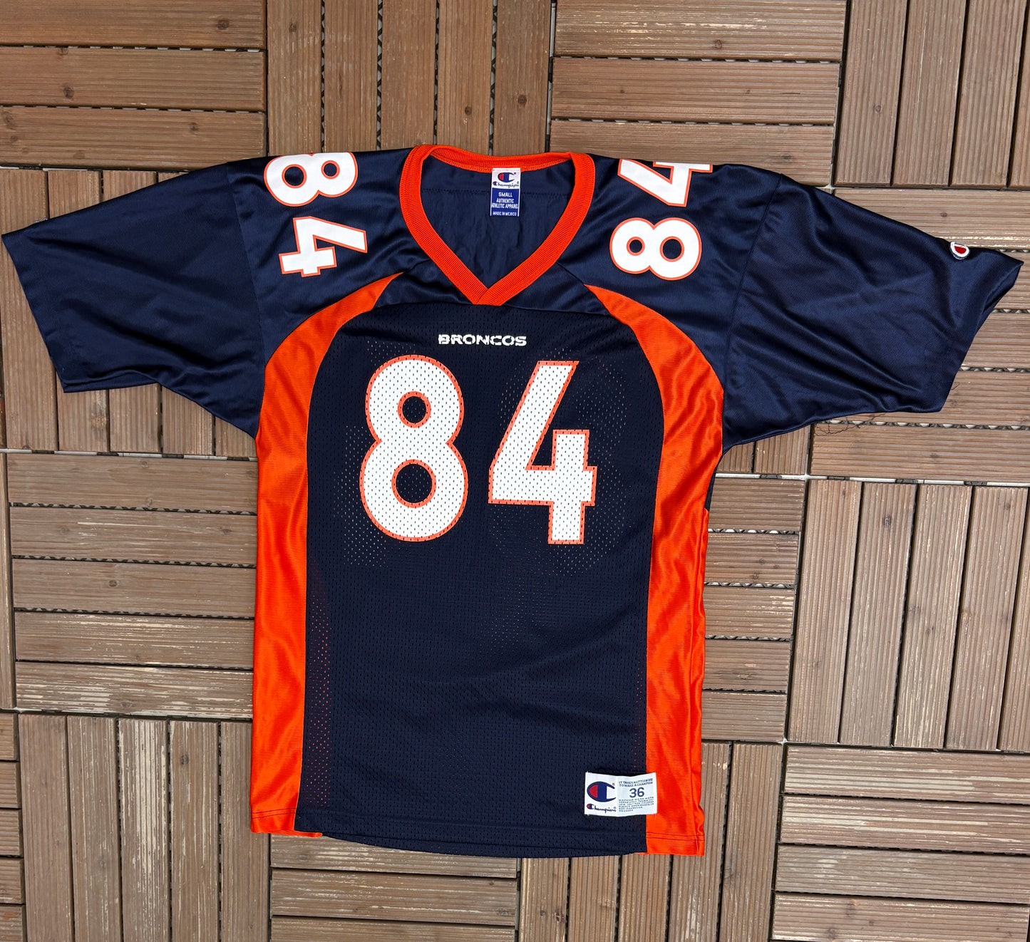 Denver Broncos Shannon Sharpe Football Jersey | Size Small | Vintage 1990s NFL Football Jersey |
