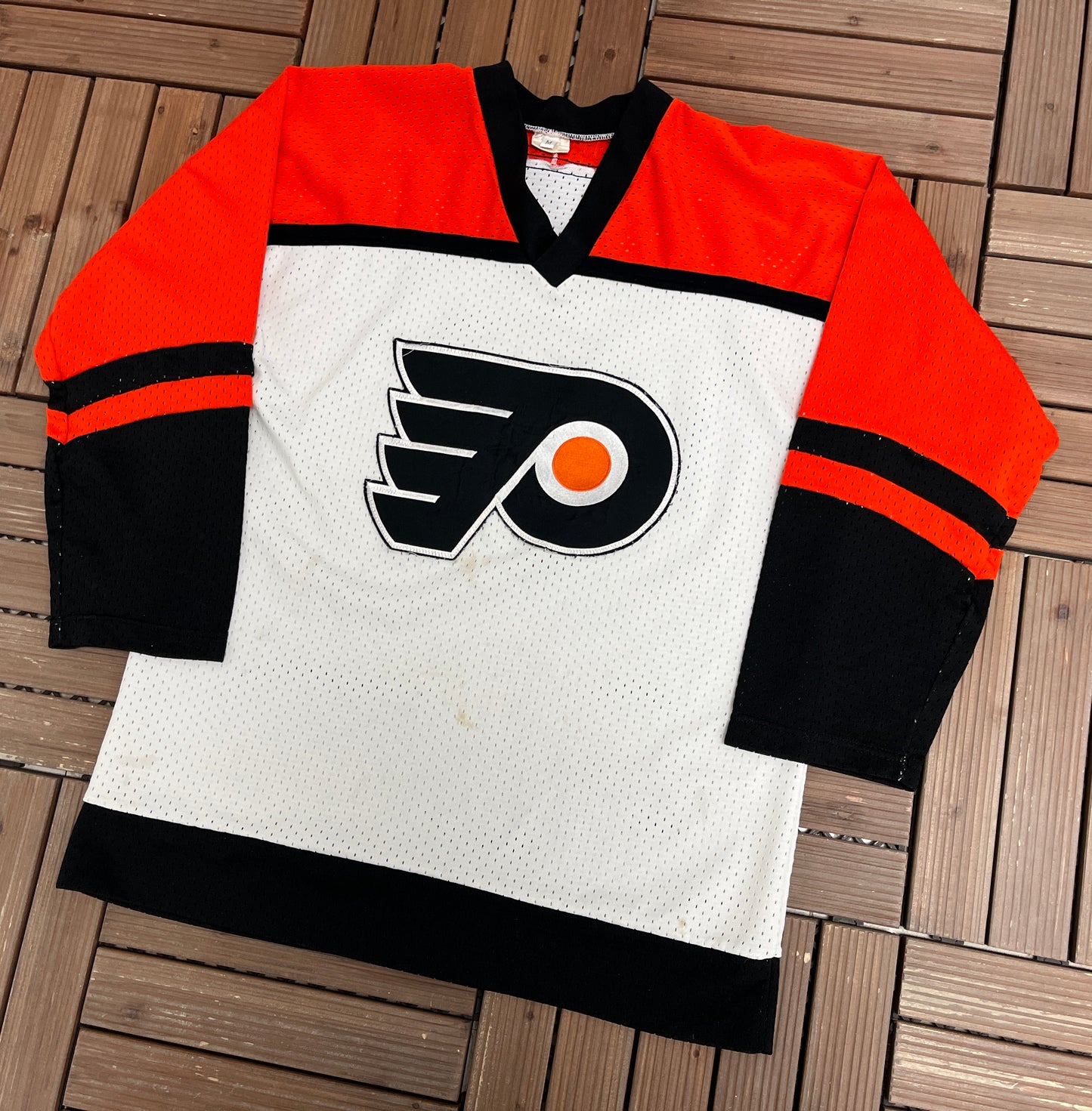 Philadelphia Flyers Stitched Hockey Jersey | Size Medium | Vintage 1990s NHL Hockey Jersey |