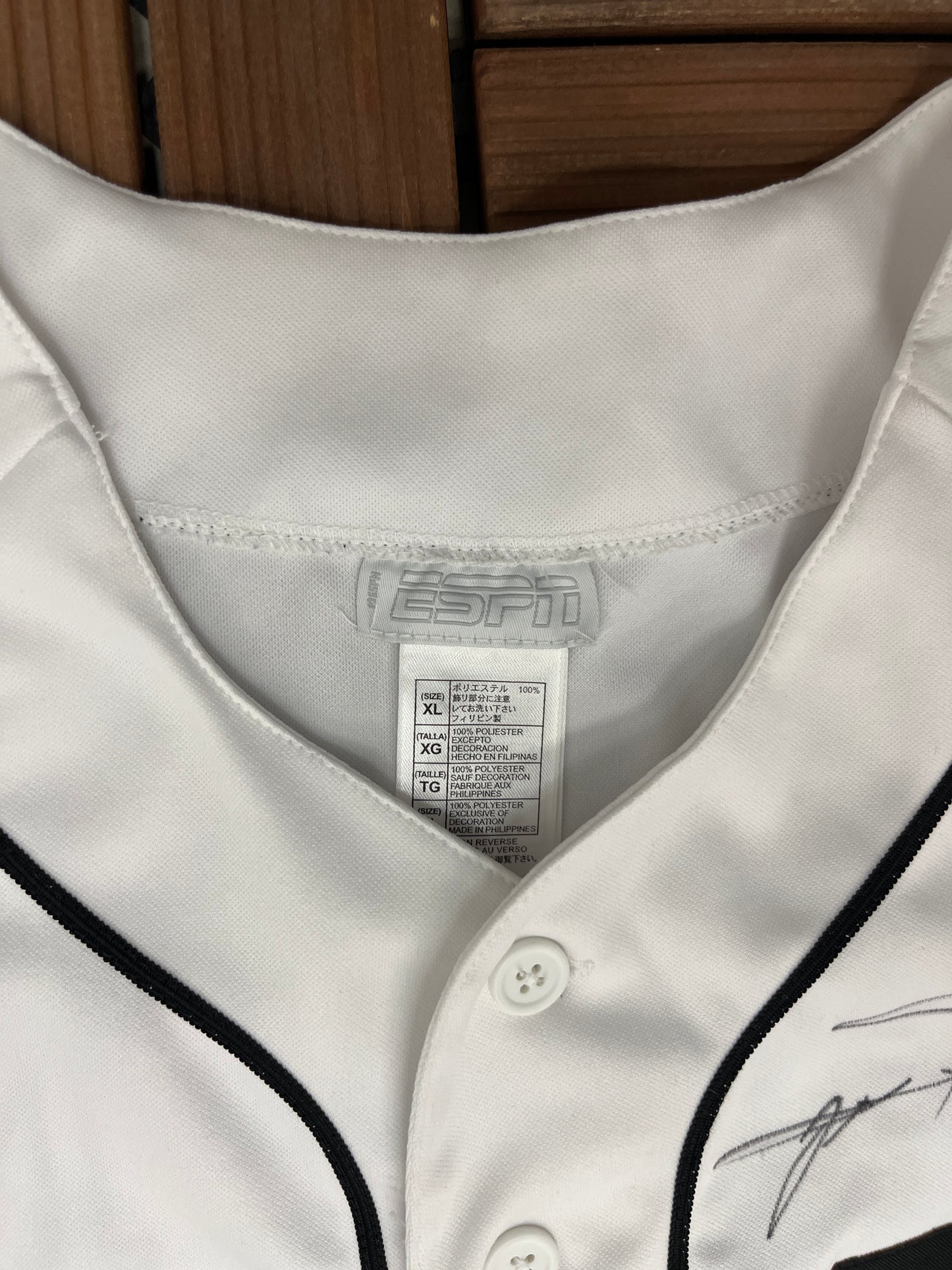 ESPN Baseball Tonight Baseball Jersey | Size X-Large | Vintage 2000s Promotional White Jersey |