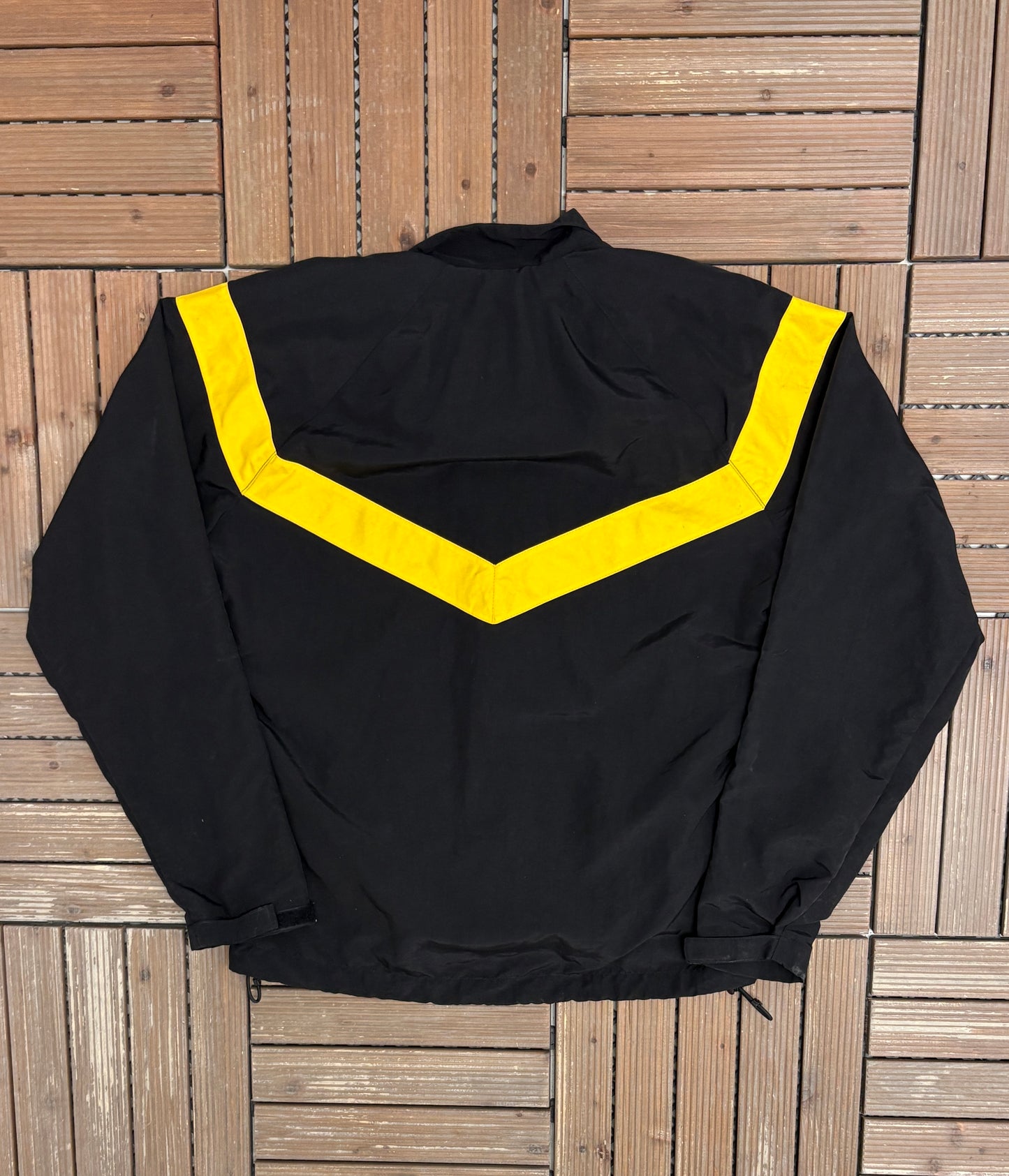 United States Army Embroidered Graphic Windbreaker | Size Small | Vintage 2000s Military Black Jacket |