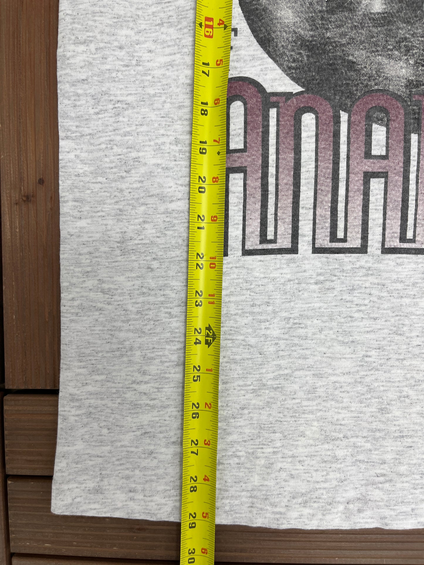 Mighty Ducks of Anaheim Graphic Tee | Size Large | Vintage 1990s NHL Hockey Grey T-Shirt |