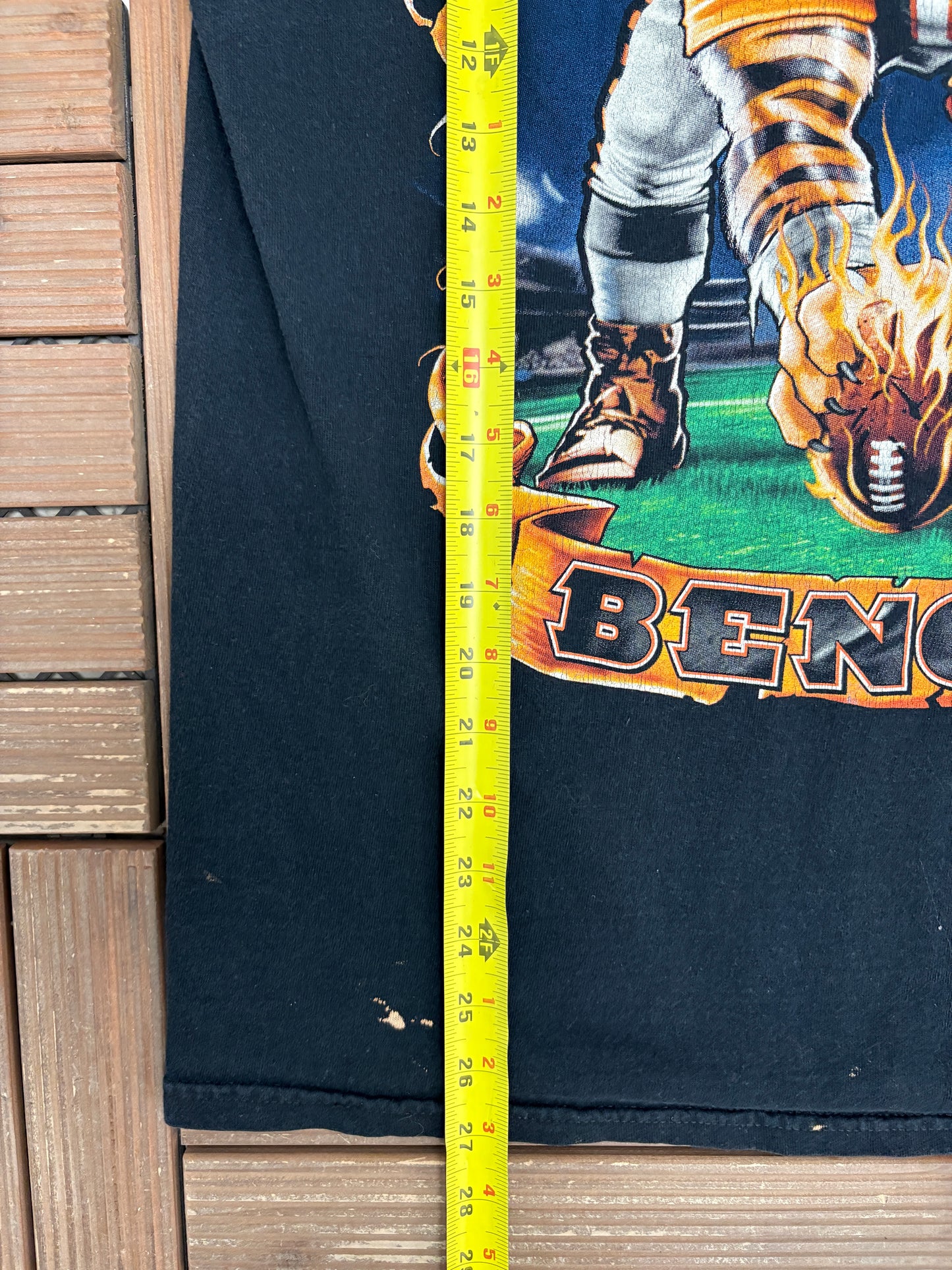 Cincinnati Bengals Graphic Tee | Size Large | Vintage 2000s NFL Football Black T-Shirt |