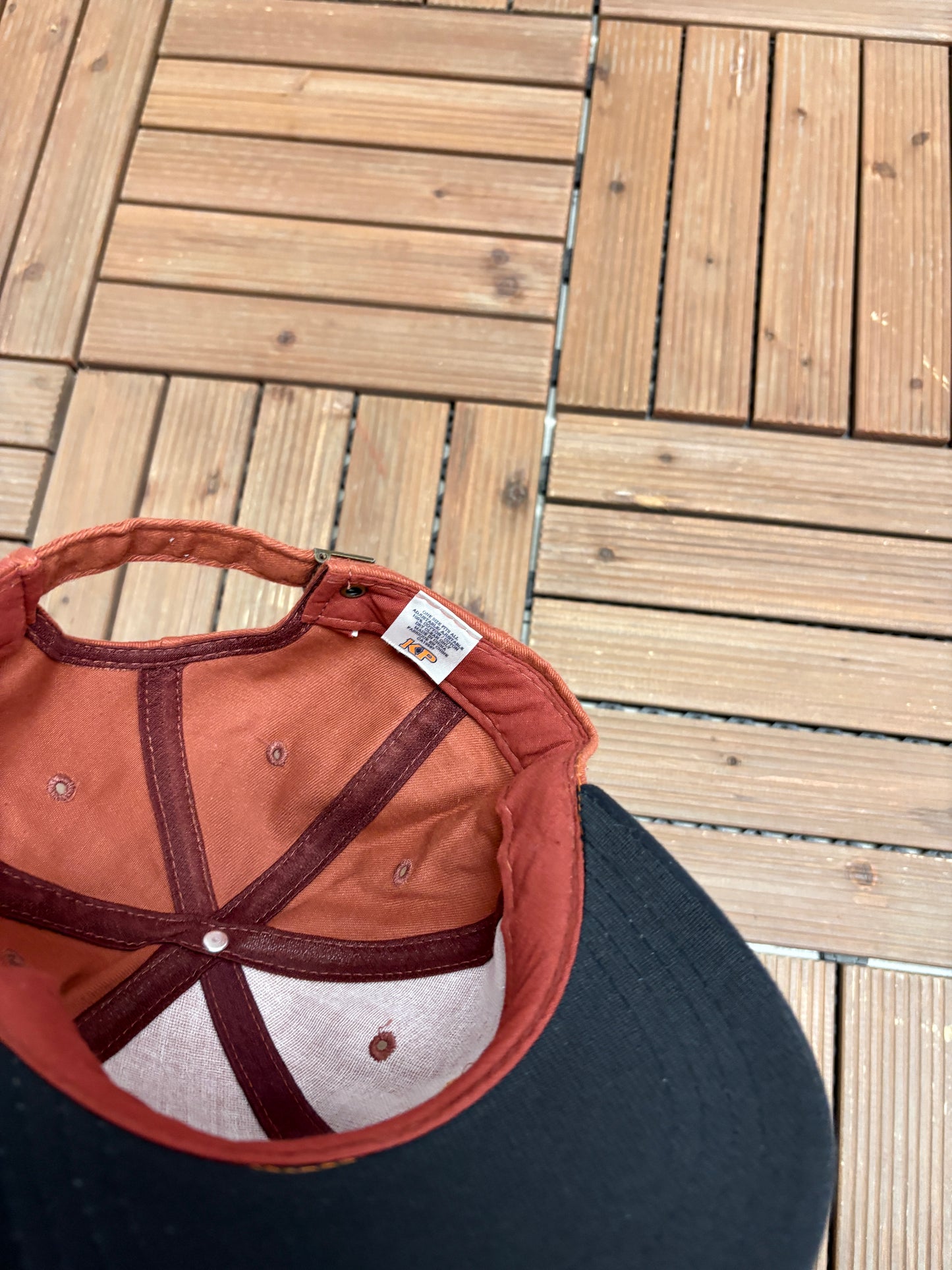 Mobil Embroidered Graphic Hat | Metal Clasp | Vintage 1990s Promotional Red Cap |