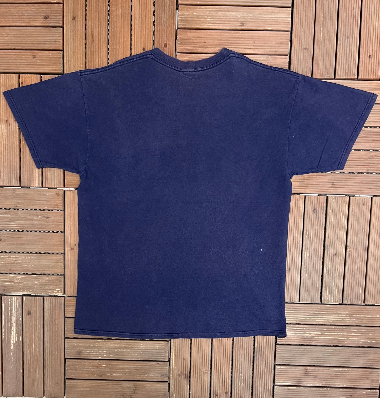 New York Yankees Graphic Tee | Size X-Large | Vintage 2000s MLB Baseball Blue T-Shirt |