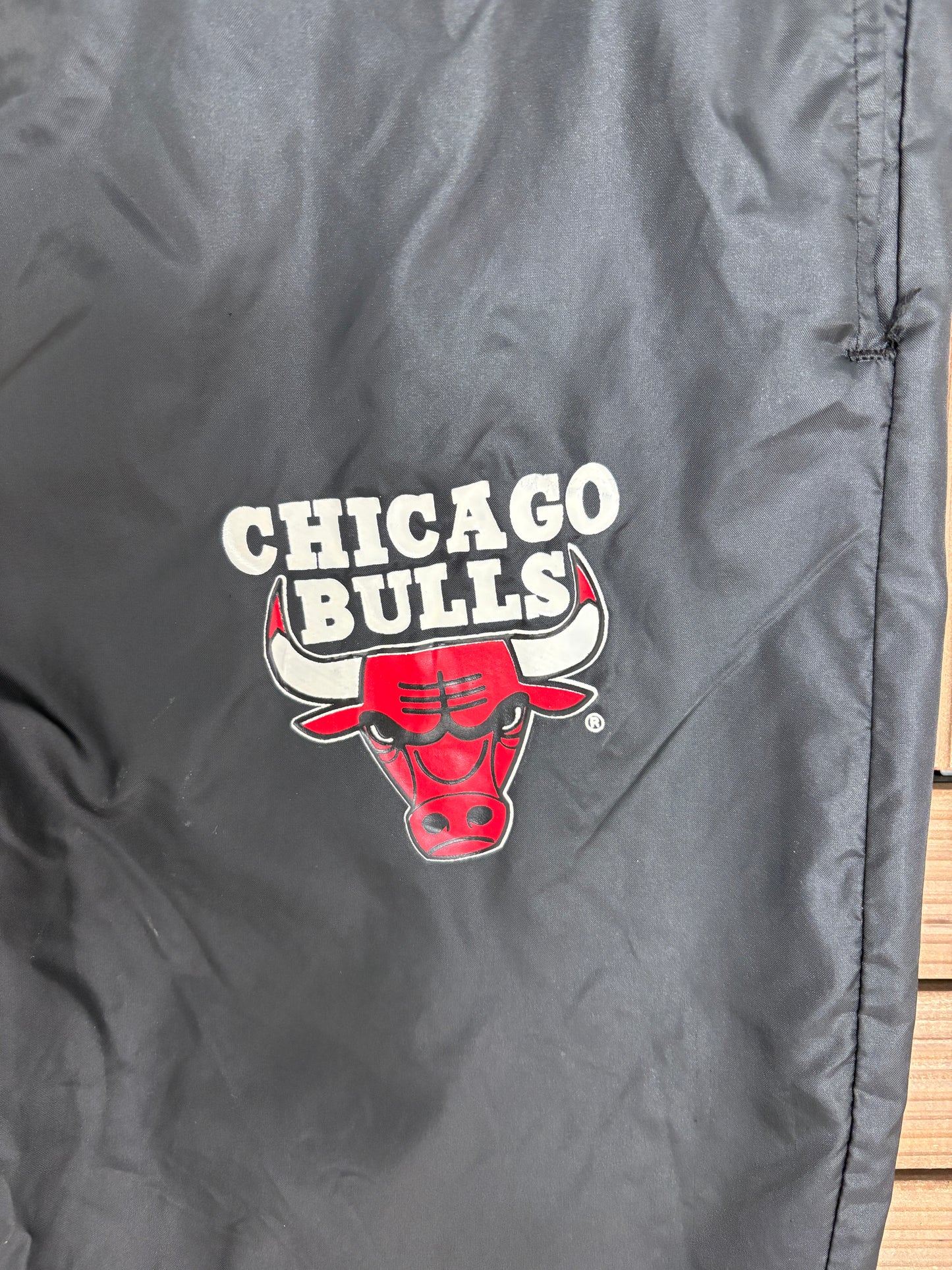 Chicago Bulls Graphic Track Pants | Size Small | Vintage 1990s NBA Basketball Track Pants |